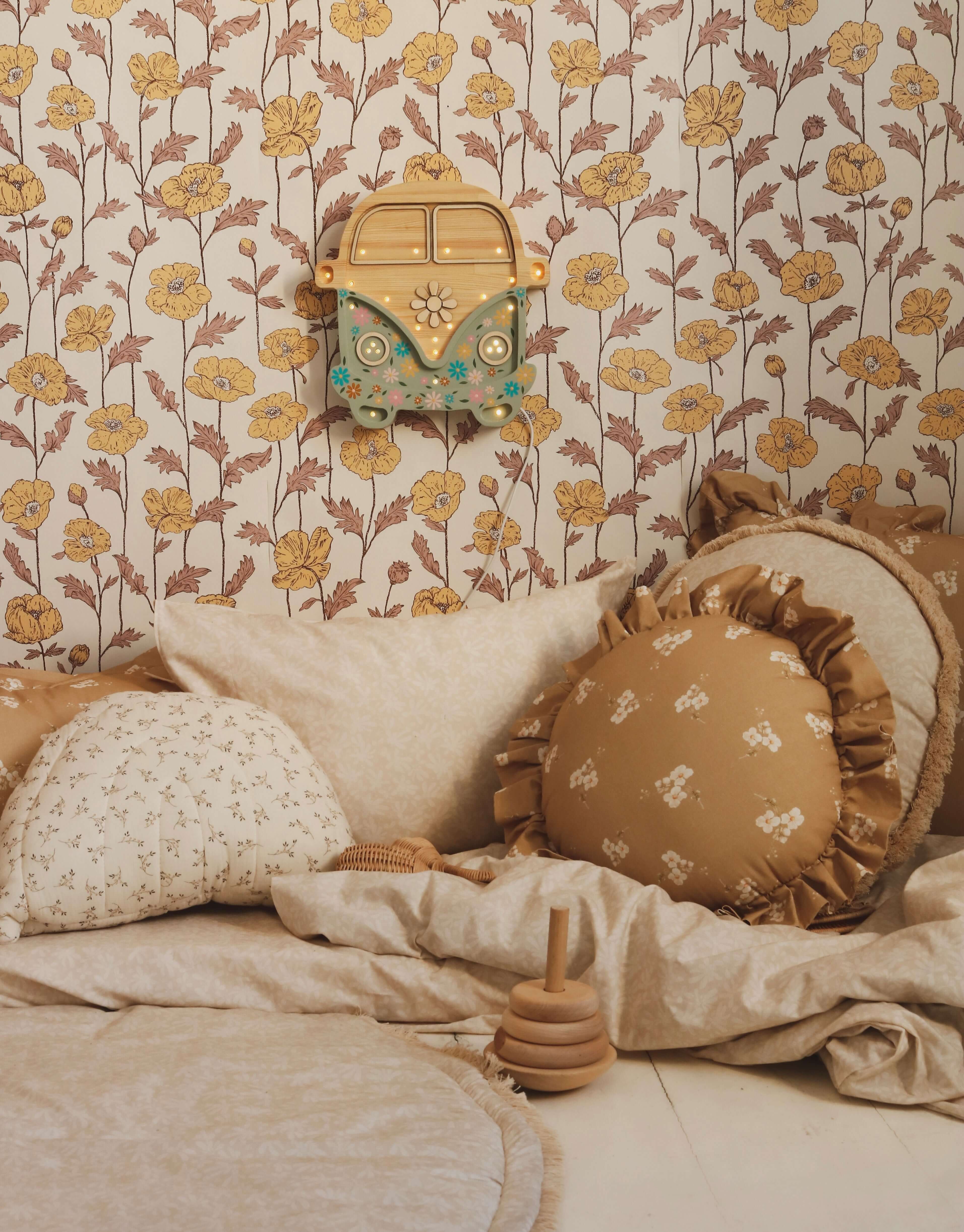 Natural twigs - rainbow pillow