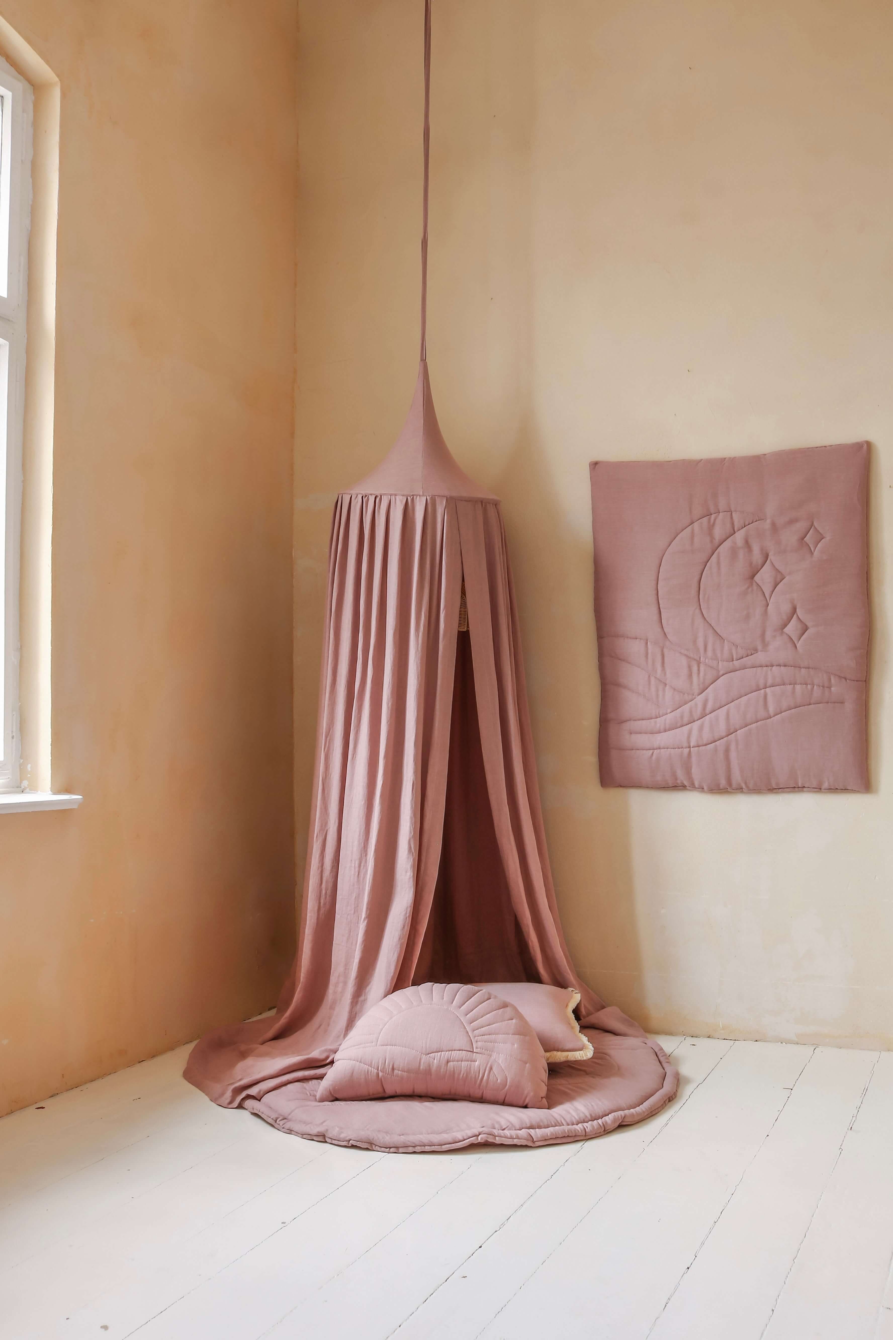 Lilac – Linen Bed Canopy
