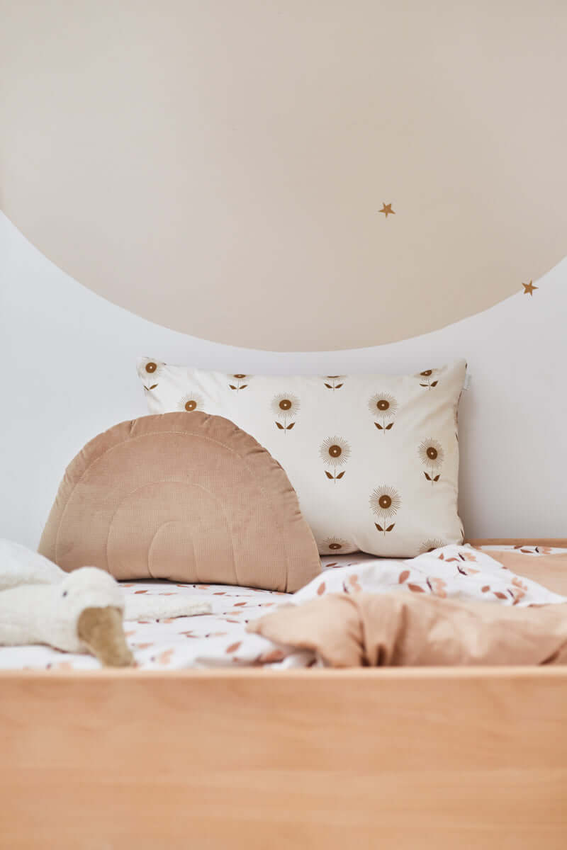 Sunny Sand - rainbow velvet pillow