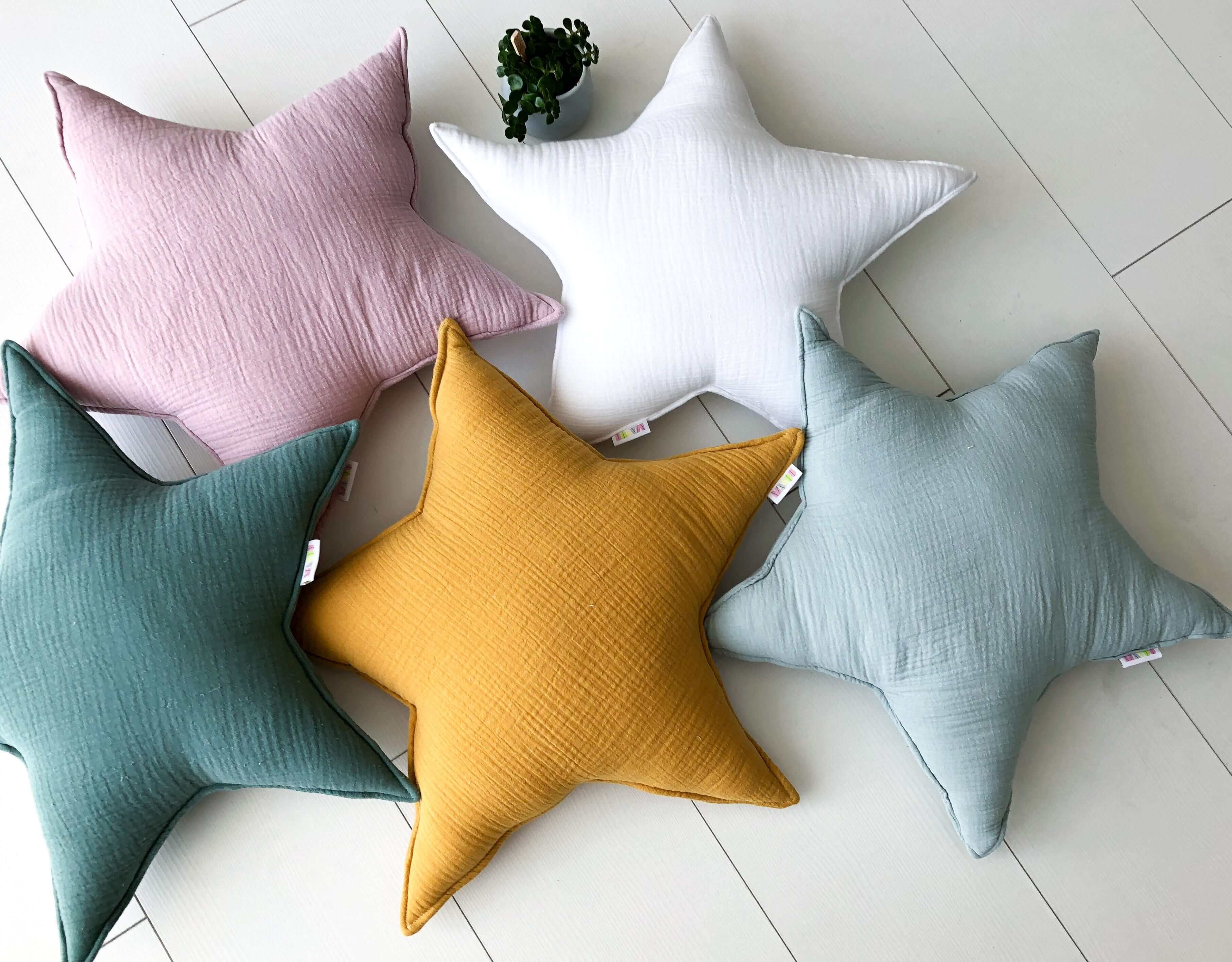 sage star II - white pillow