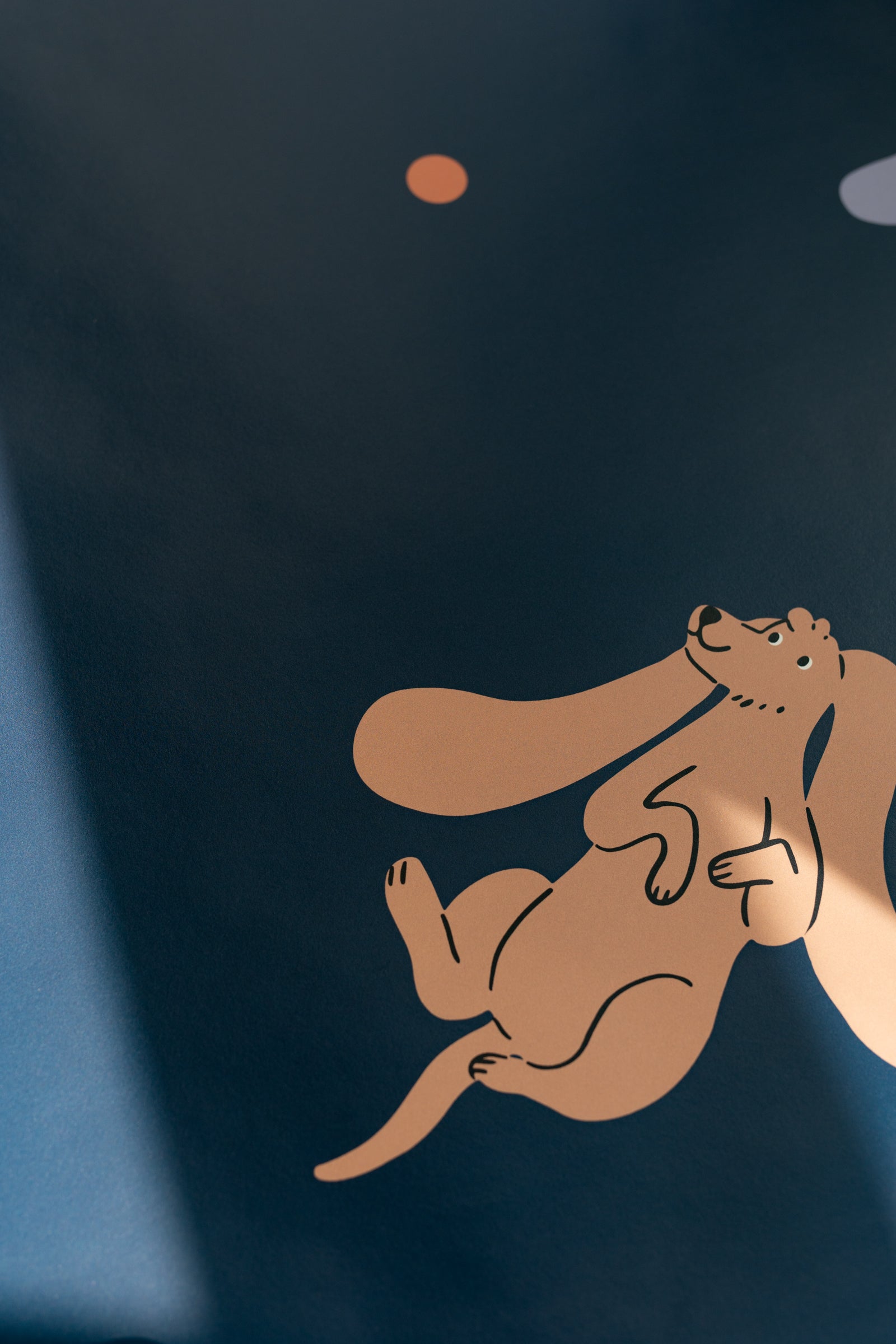 Floppy Dogs - dark blue wallpaper