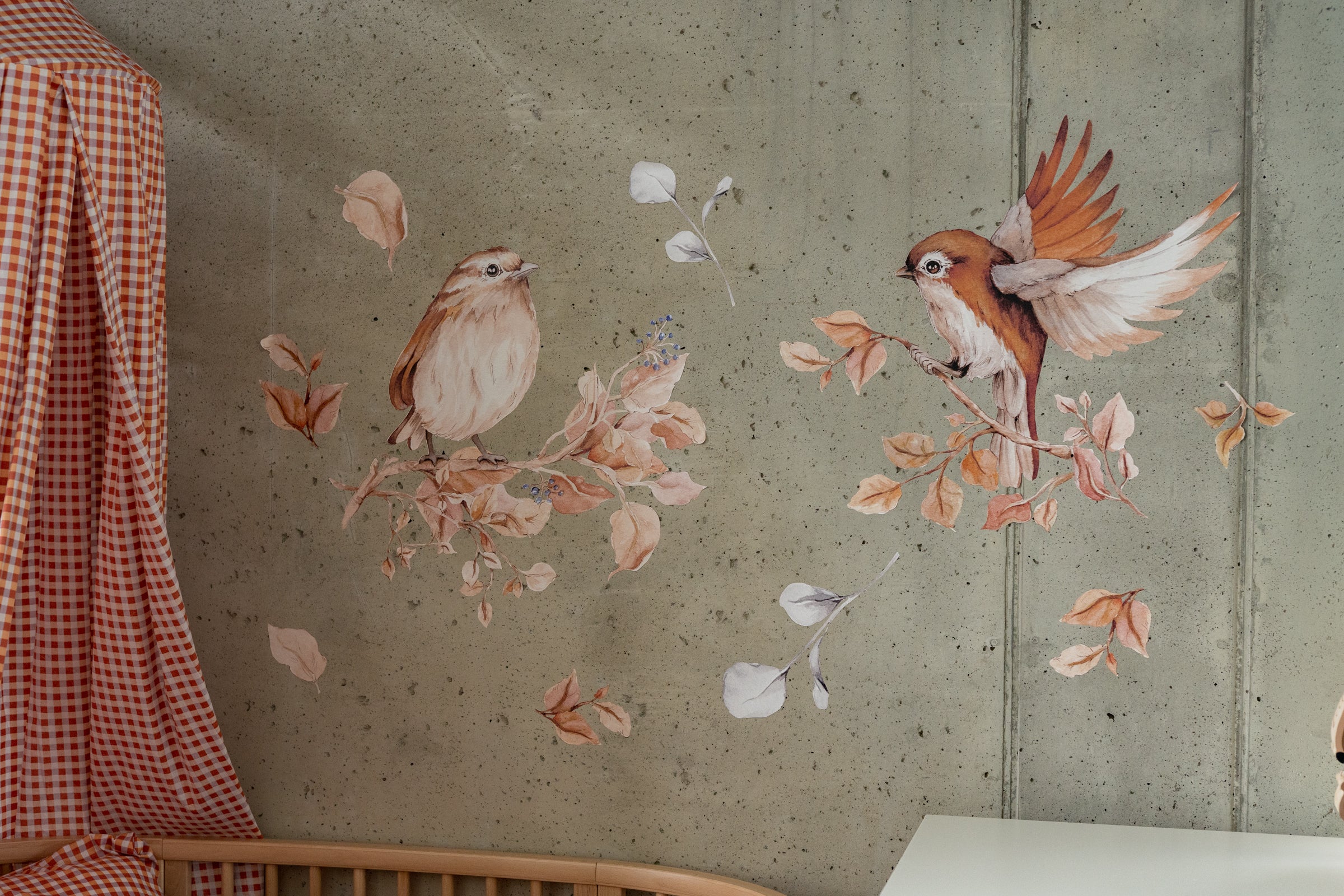 Birds on Branches – Nursery Wall Sticker