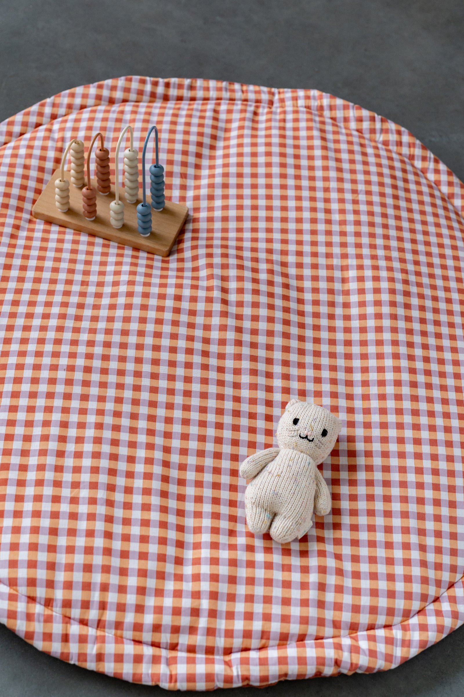 Rustic Gingham - baby play mat