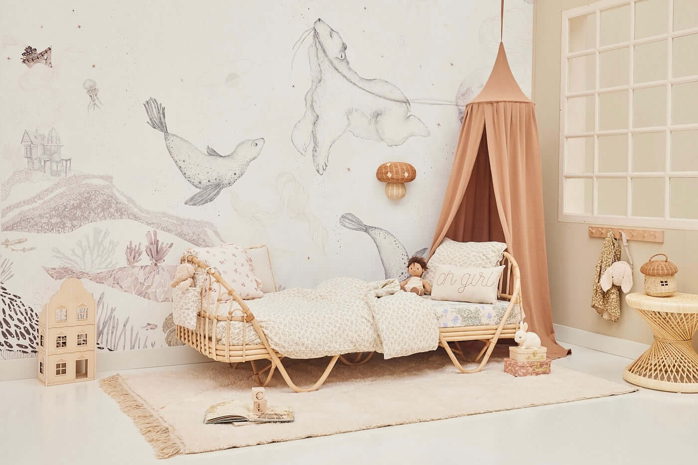 Magical Bear World – Light Blue wallpaper