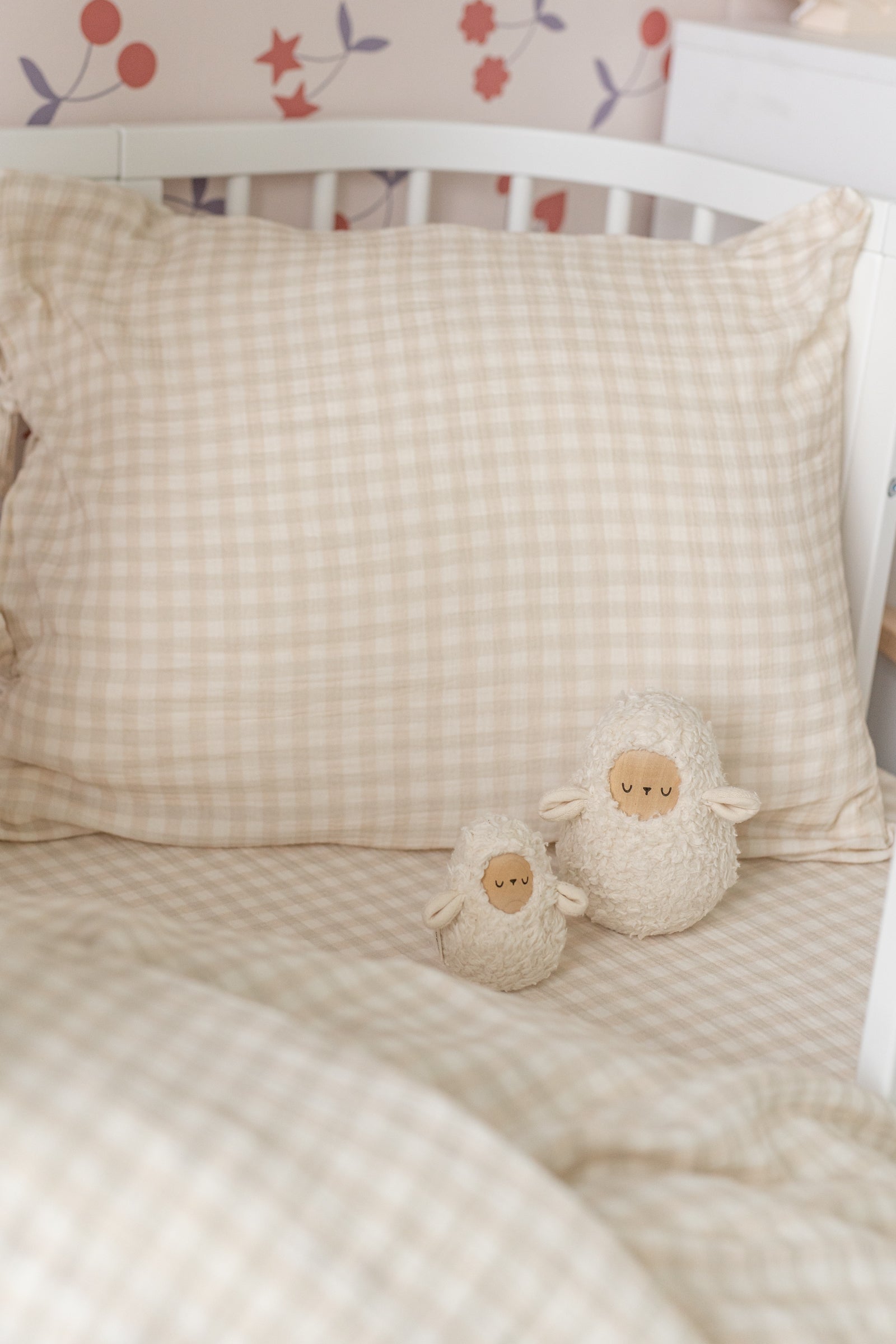 Beige & Sage Gingham - bedding set