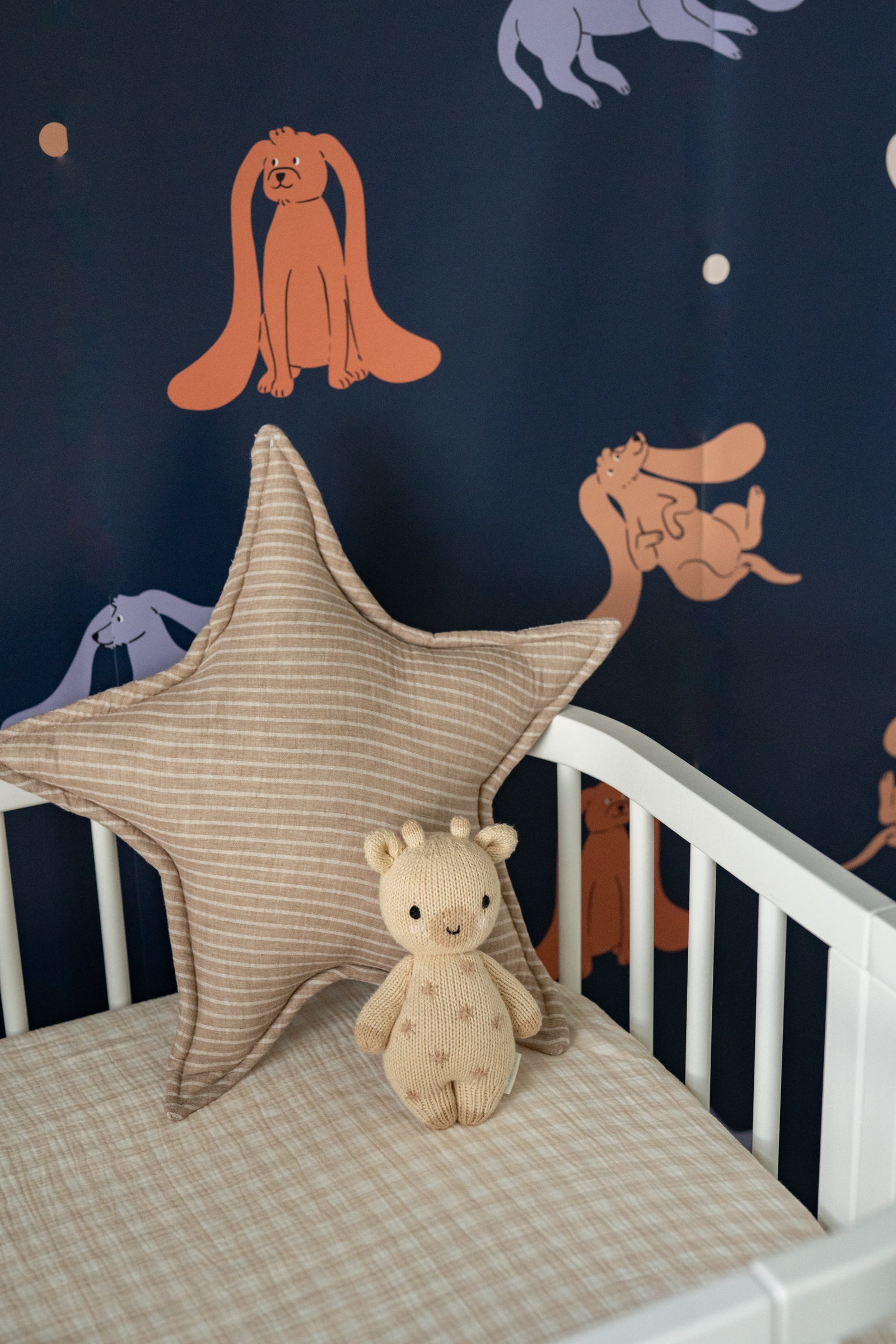 Sand Gingham – Fitted Sheet