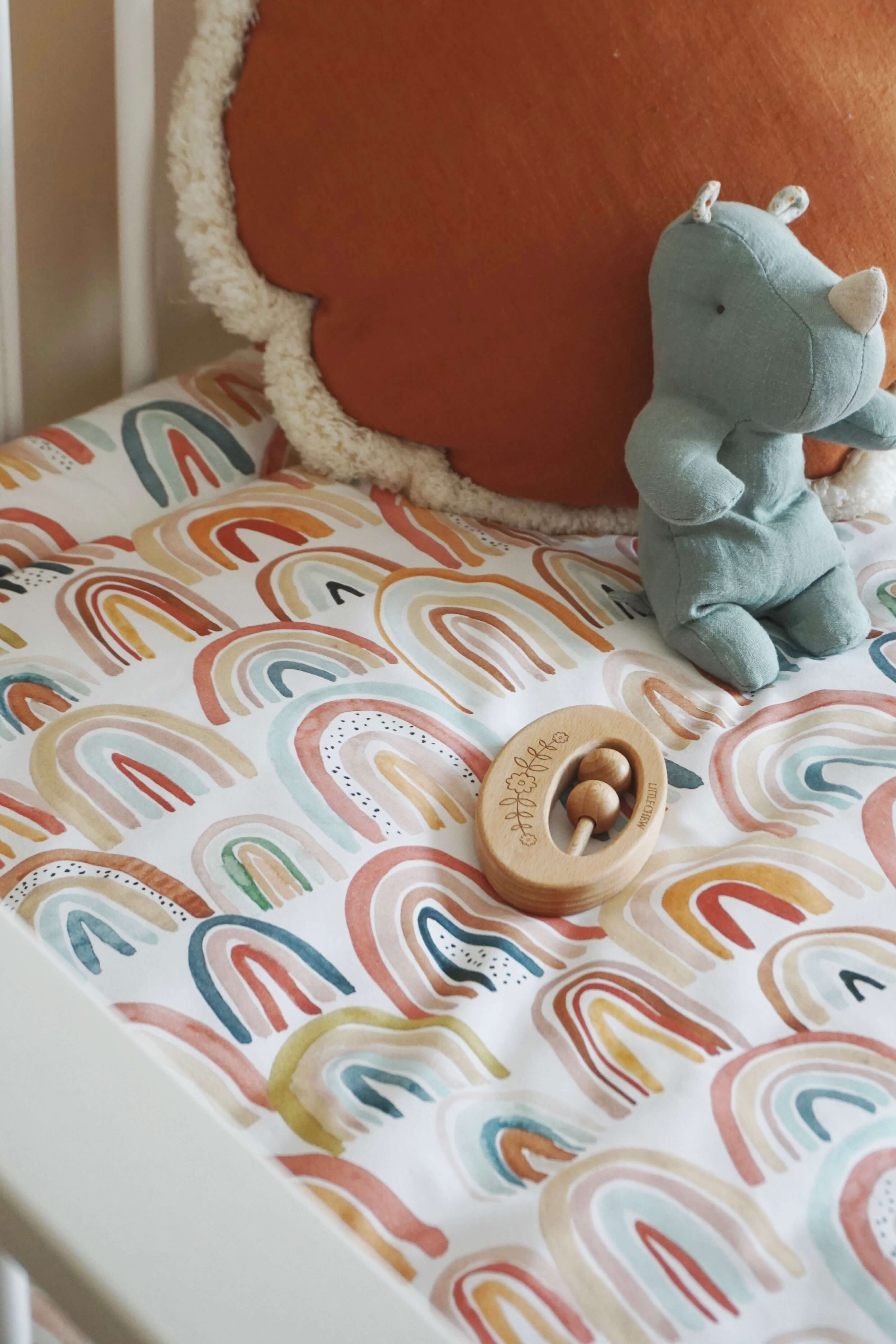 The rainbows & sage - baby play mat, boxkleed