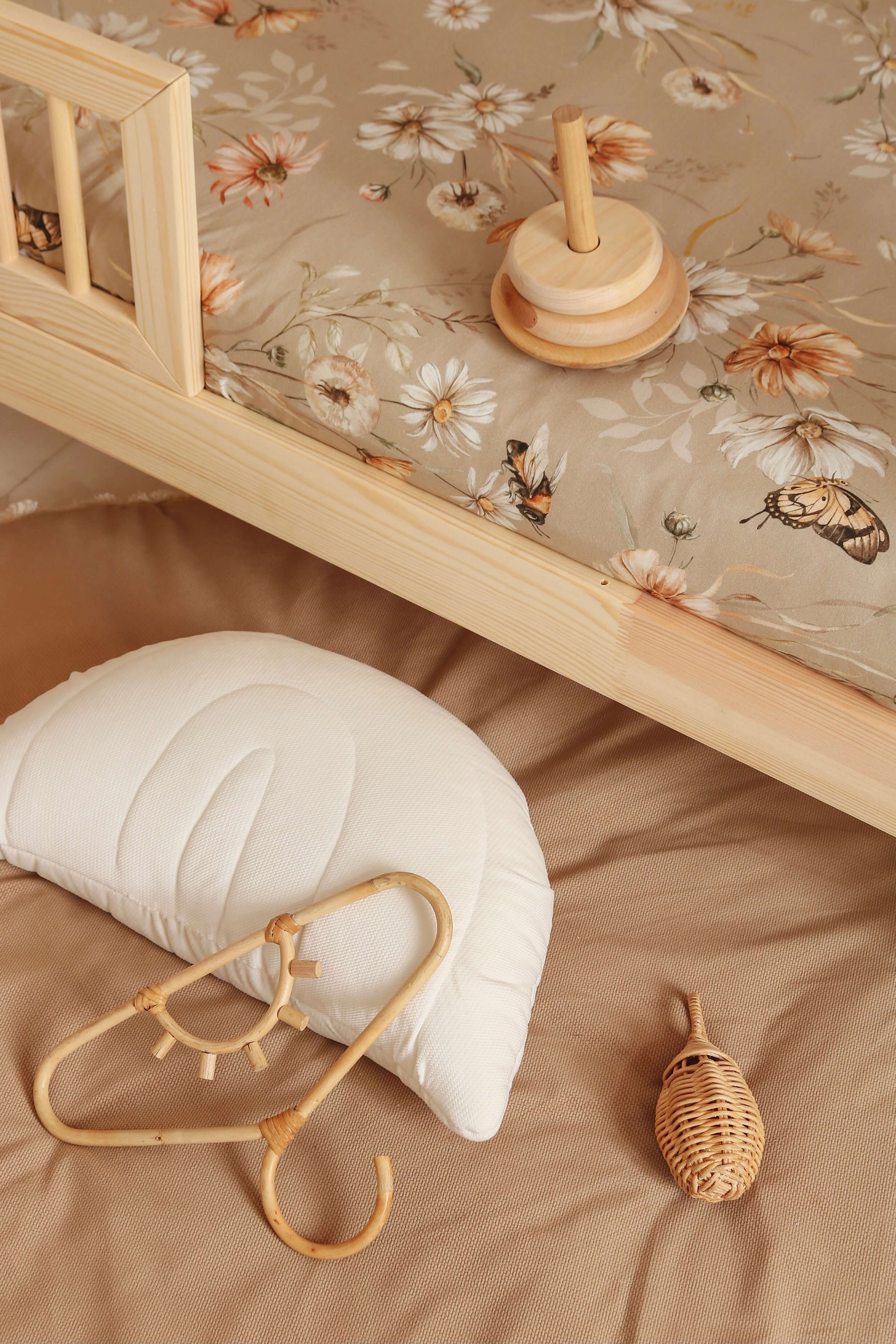 Sunny Sand II - round baby play mat, boxkleed