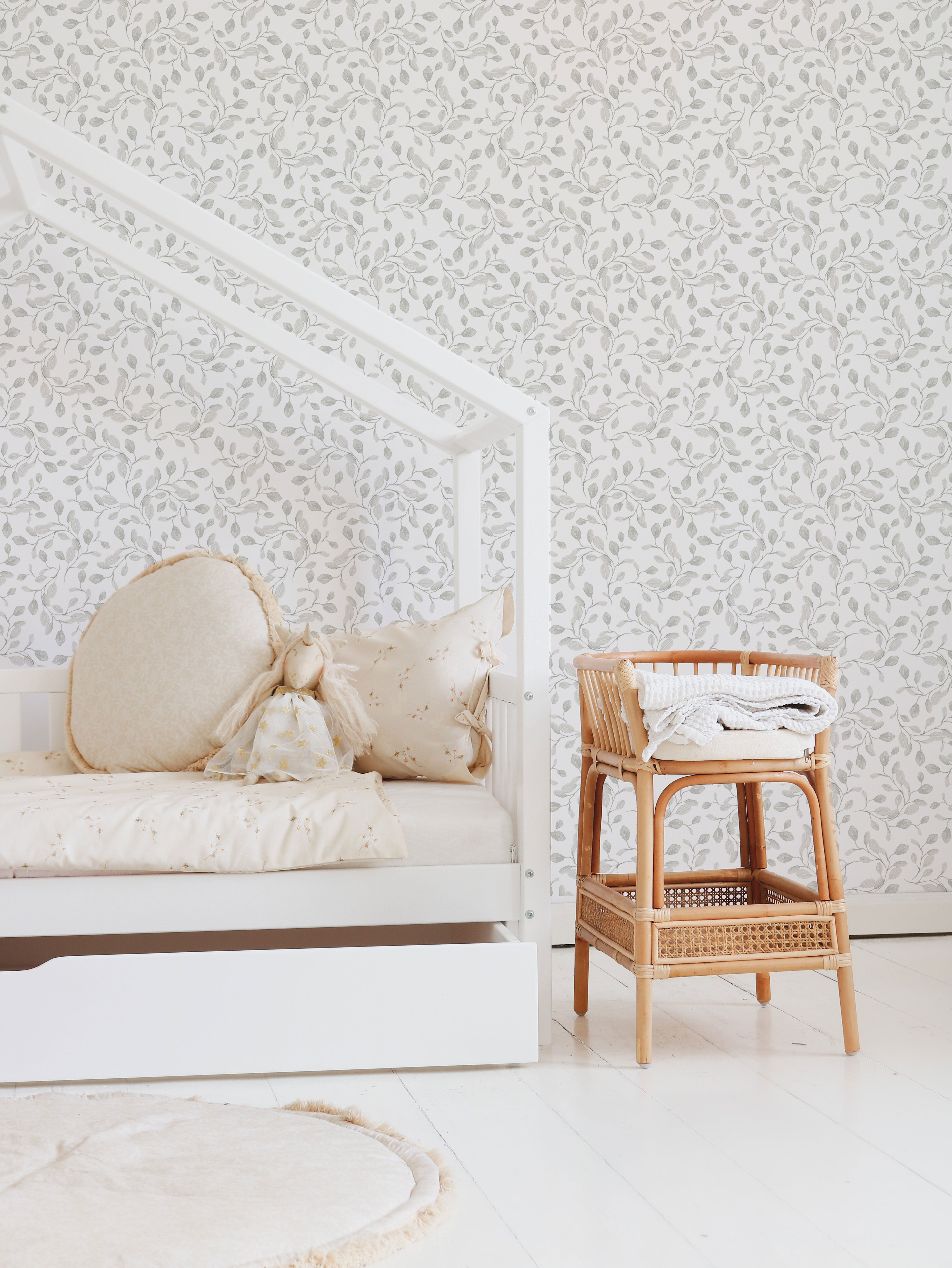 Eucalyptus Whimsy - botanical wallpaper