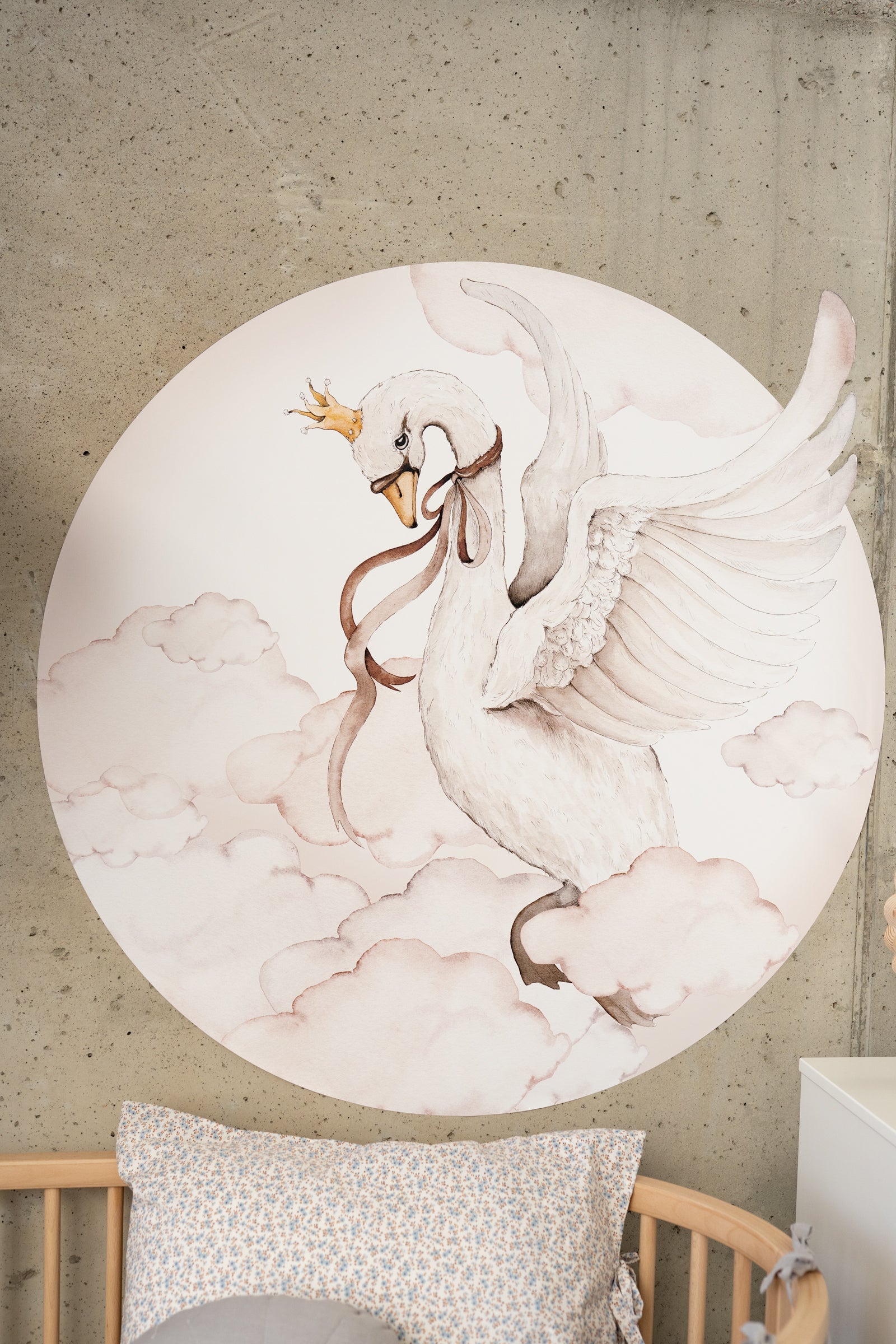 Swan Princess – Dreamy Cloud Wall Sticker