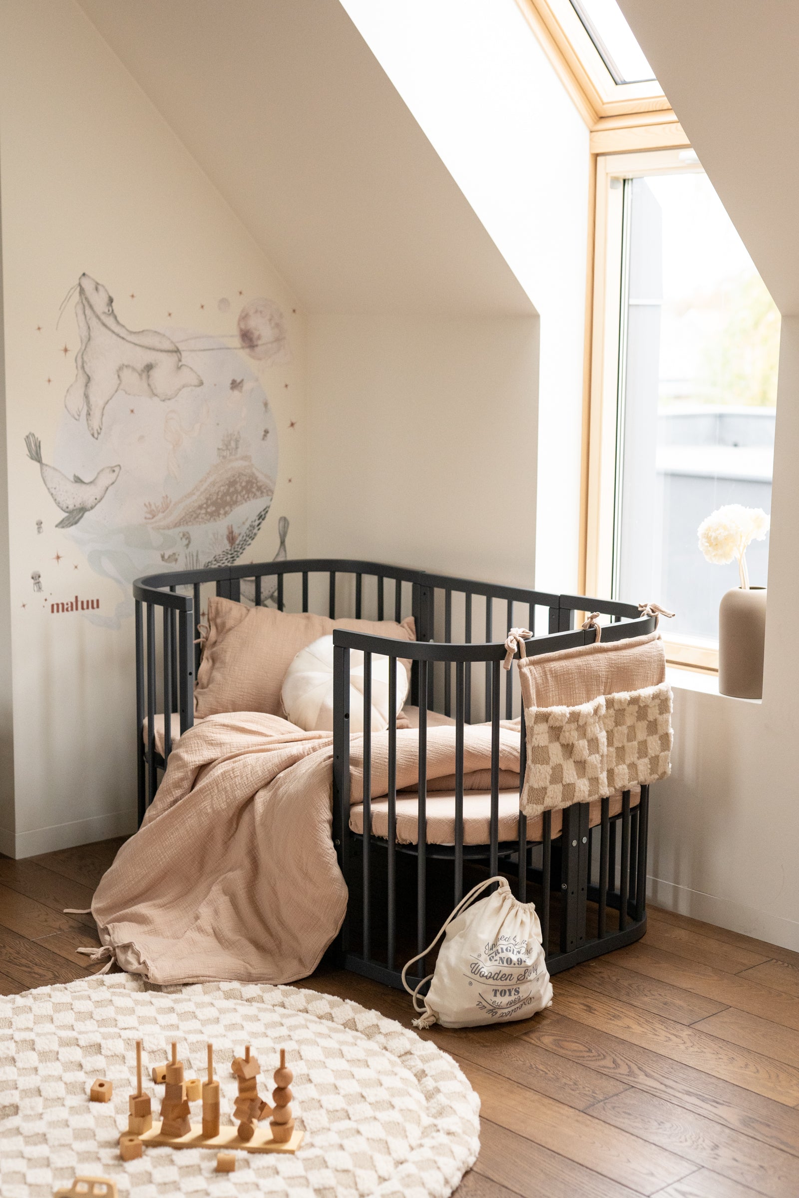 Magical Bear World Wall Sticker – Blue Underwater Nursery Decal