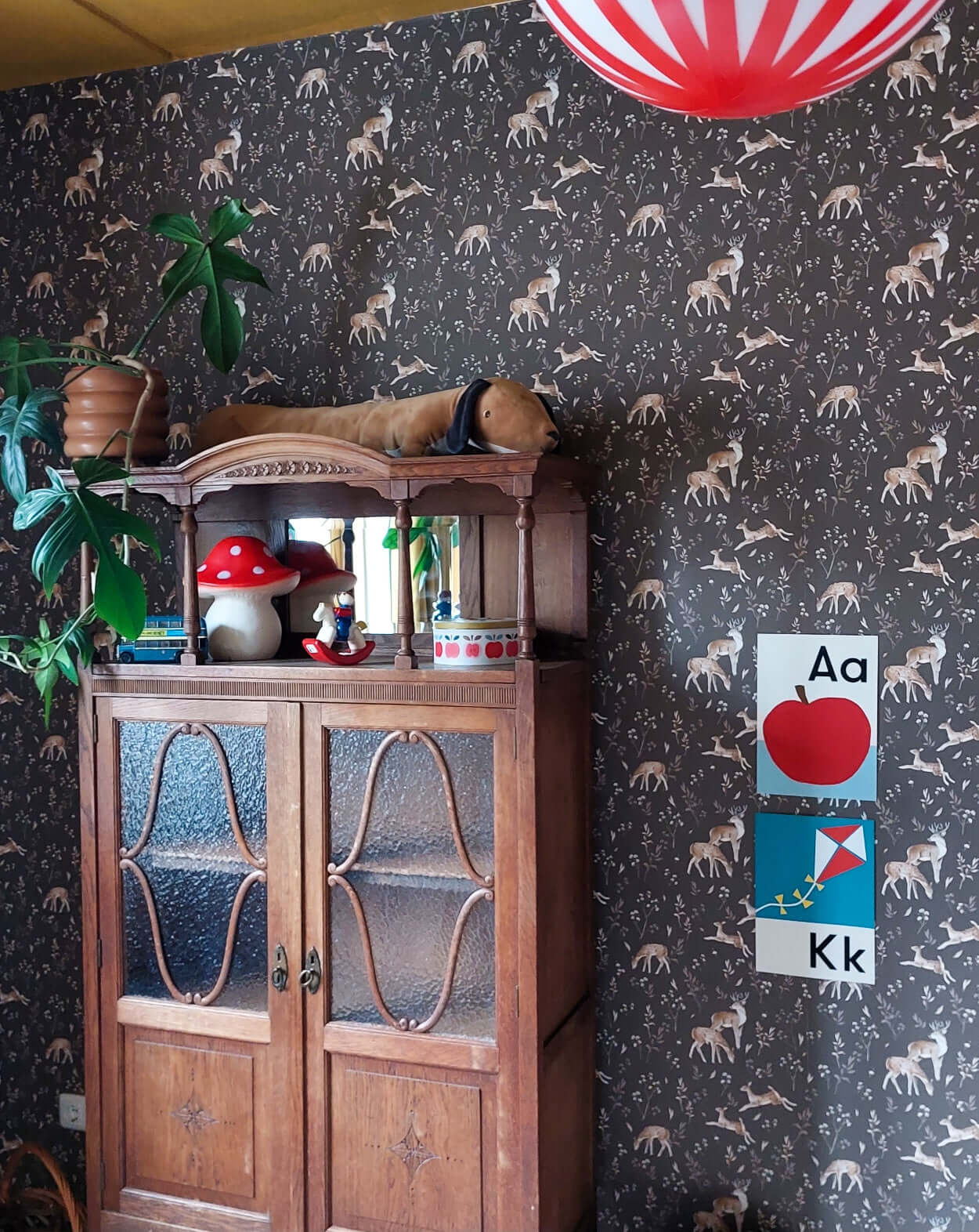 Deer Glade – Brown Wallpaper