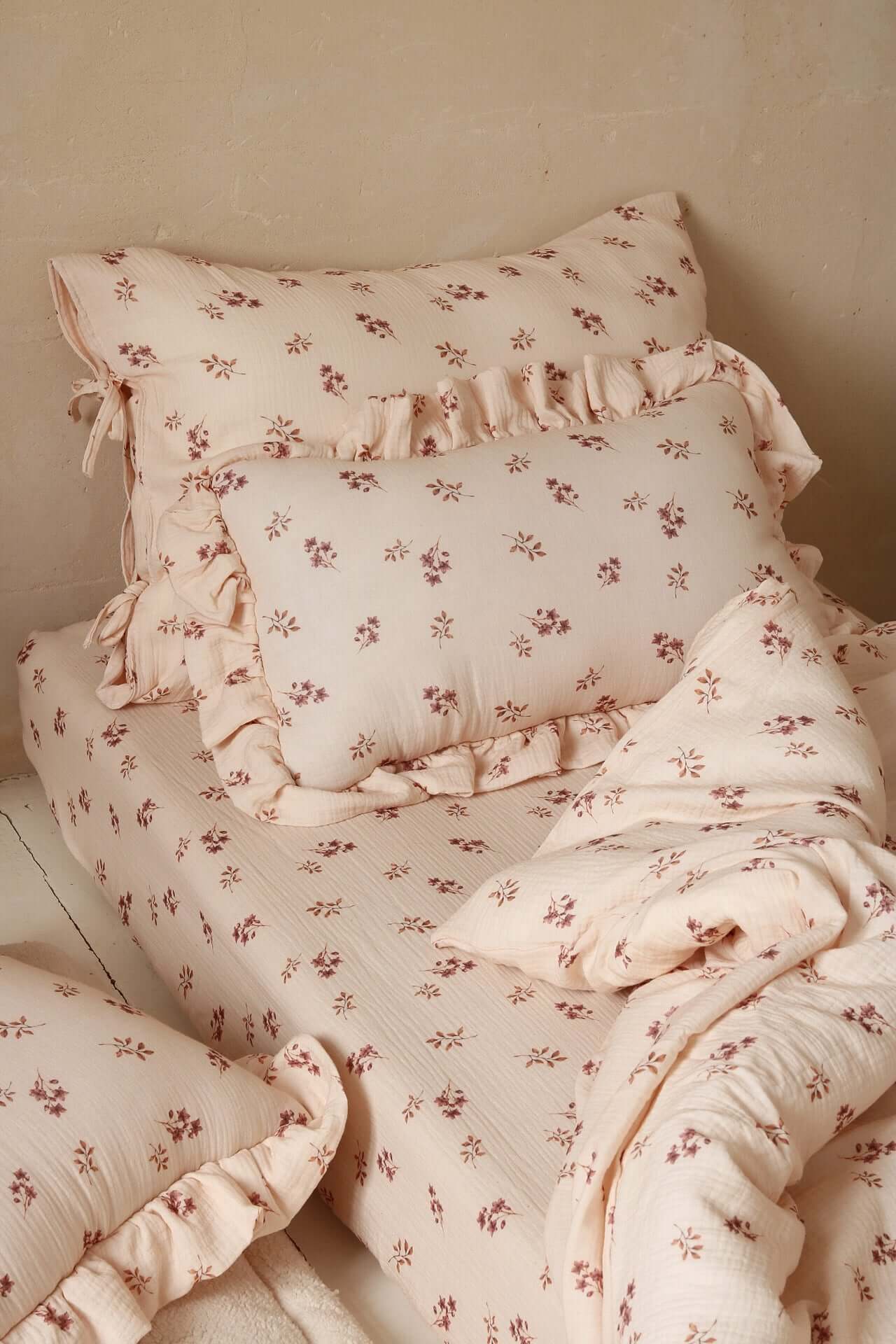 Little pink flowers - Fitted Sheet