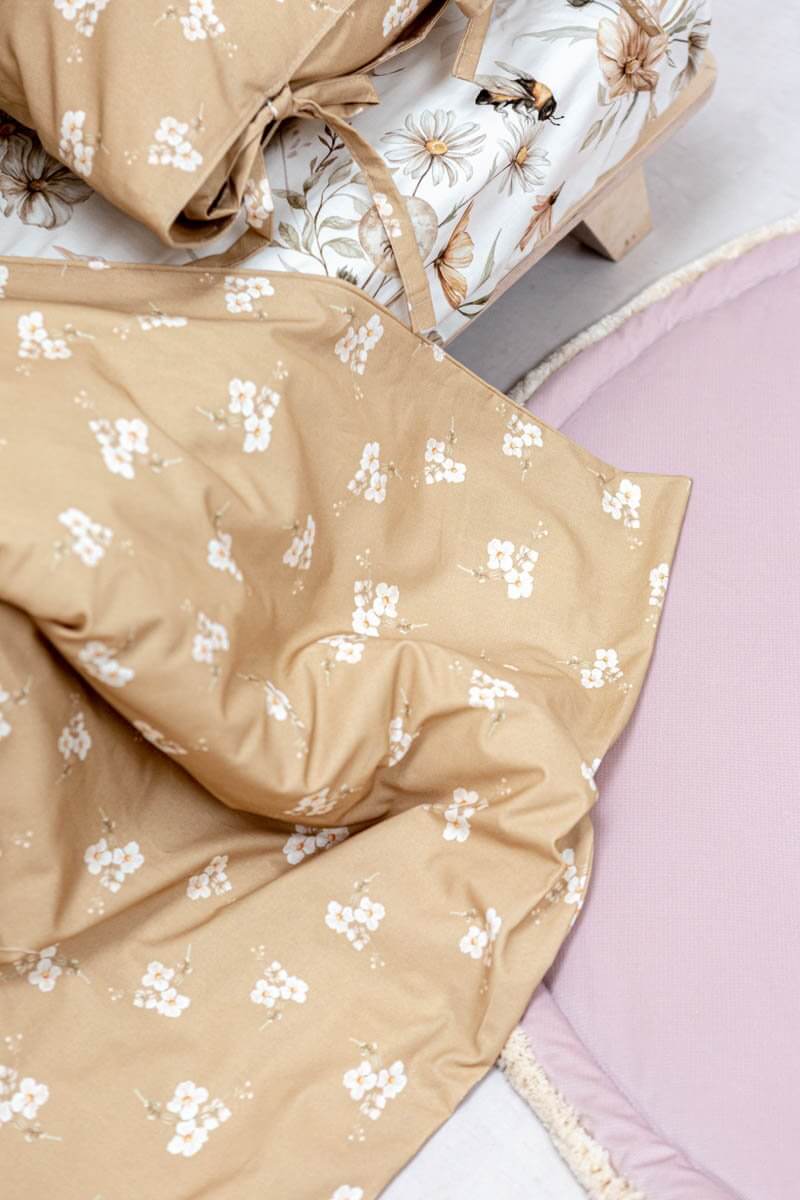 Caramel Small Flowers - Bedding Set