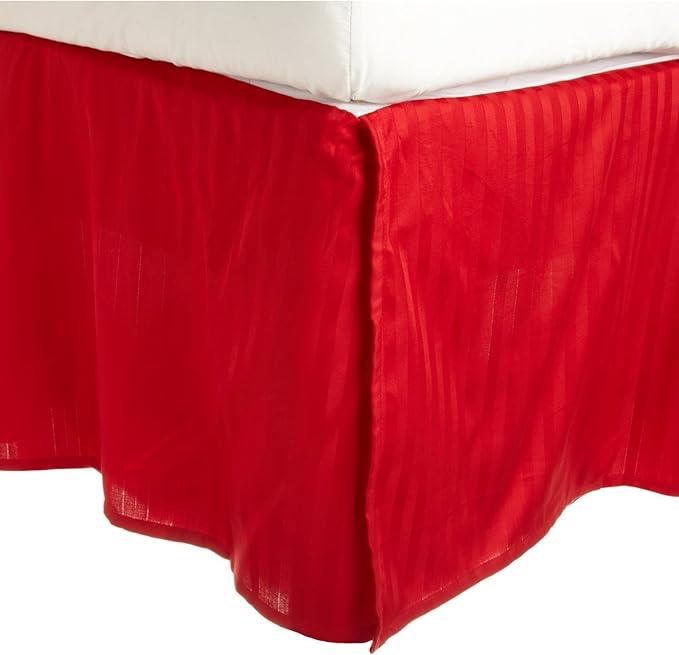 Vertical-striped Bed Skirt