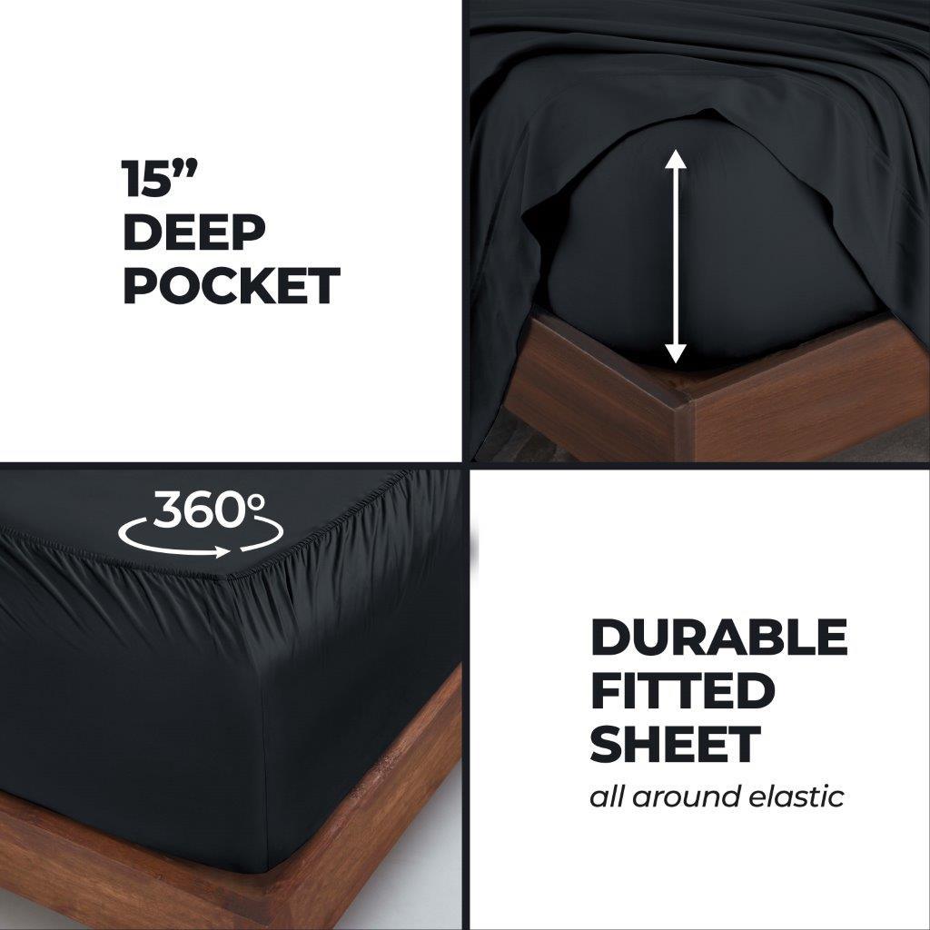 Elasticized Deep Pocket Modal Bed Sheet Set