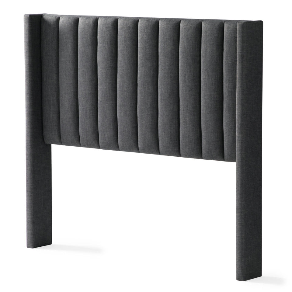 Vertical Channeled Textured Upholstered Headboard