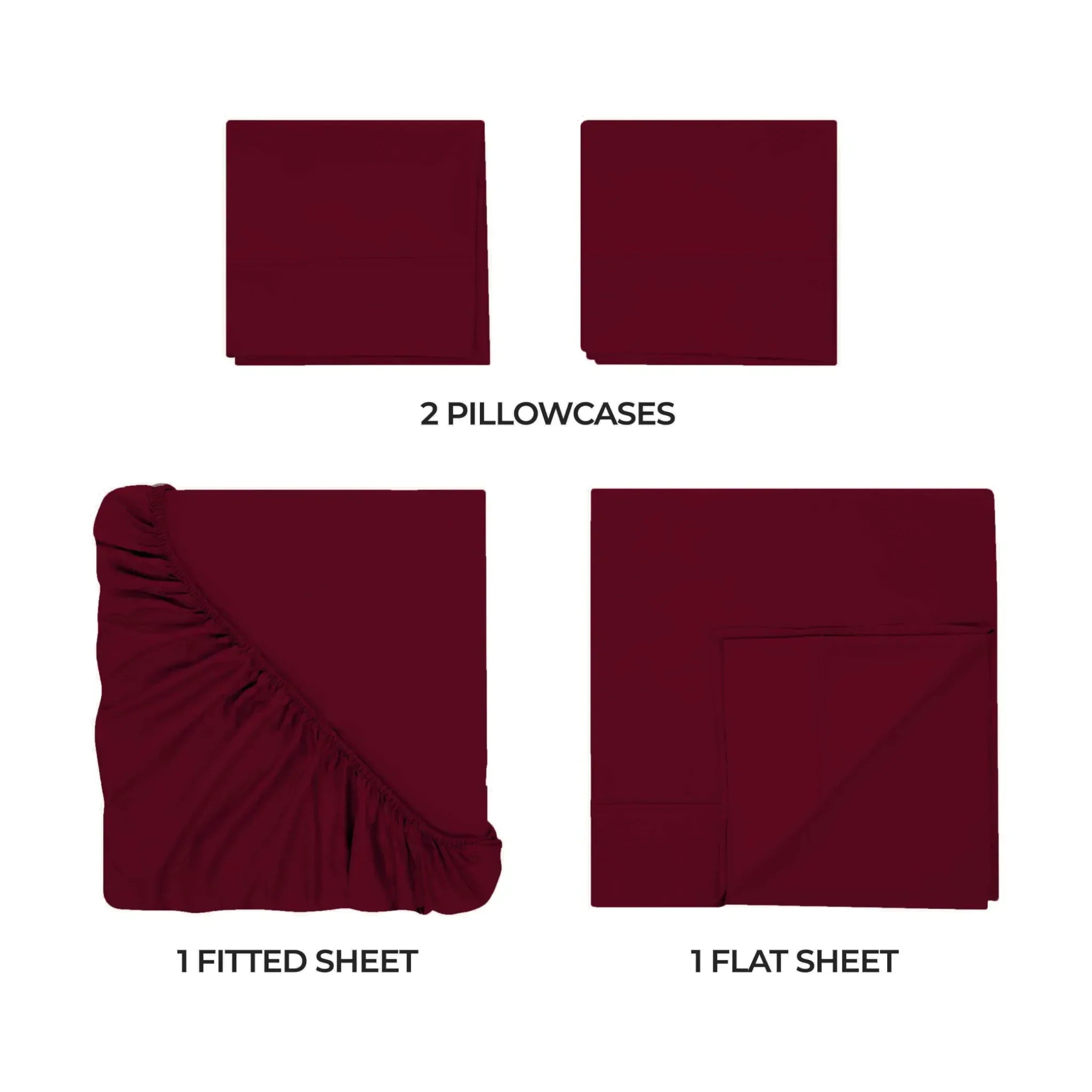 Sateen Weave Egyptian Cotton Bed Sheet Set