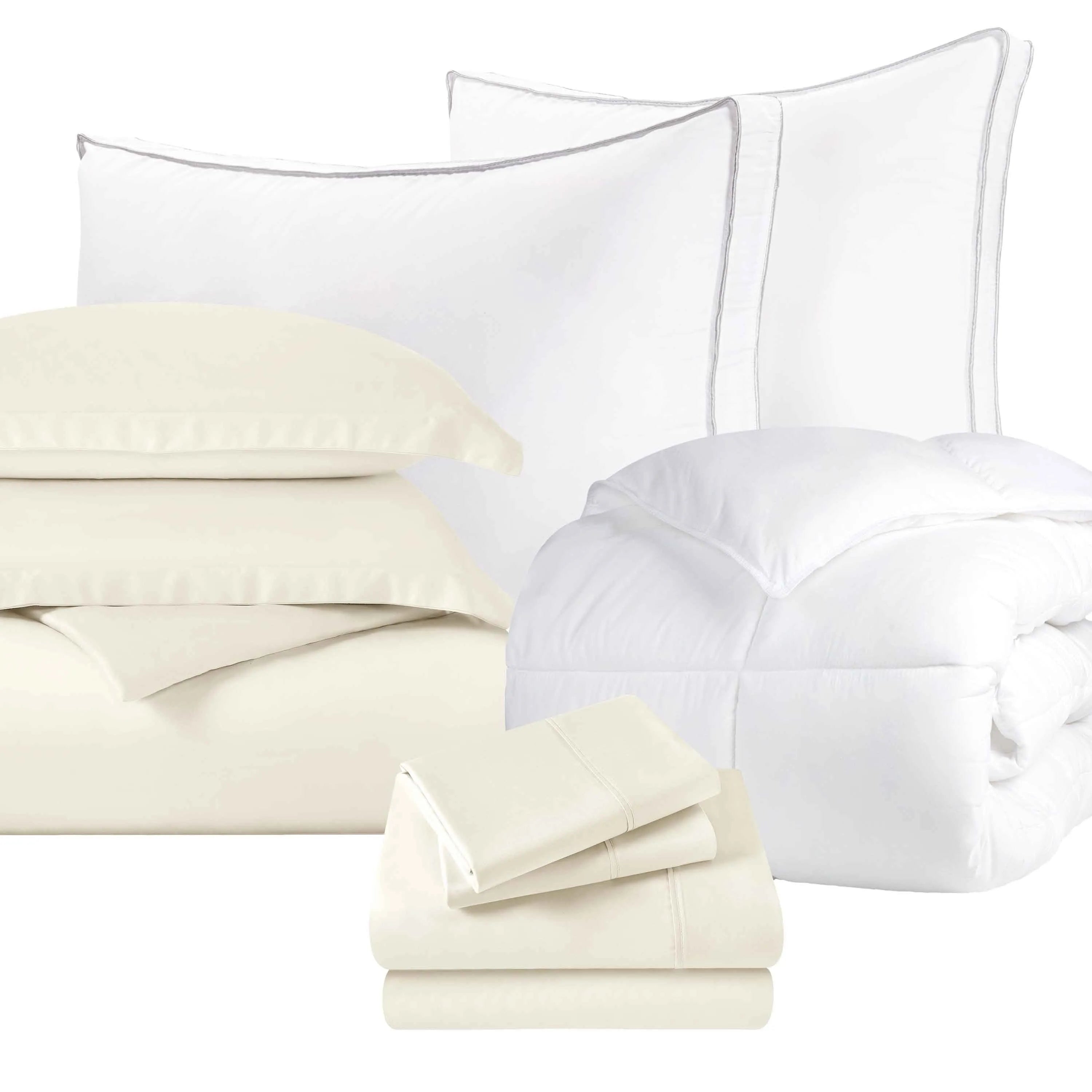 Box-stitched 11-Piece Bedding Bundle