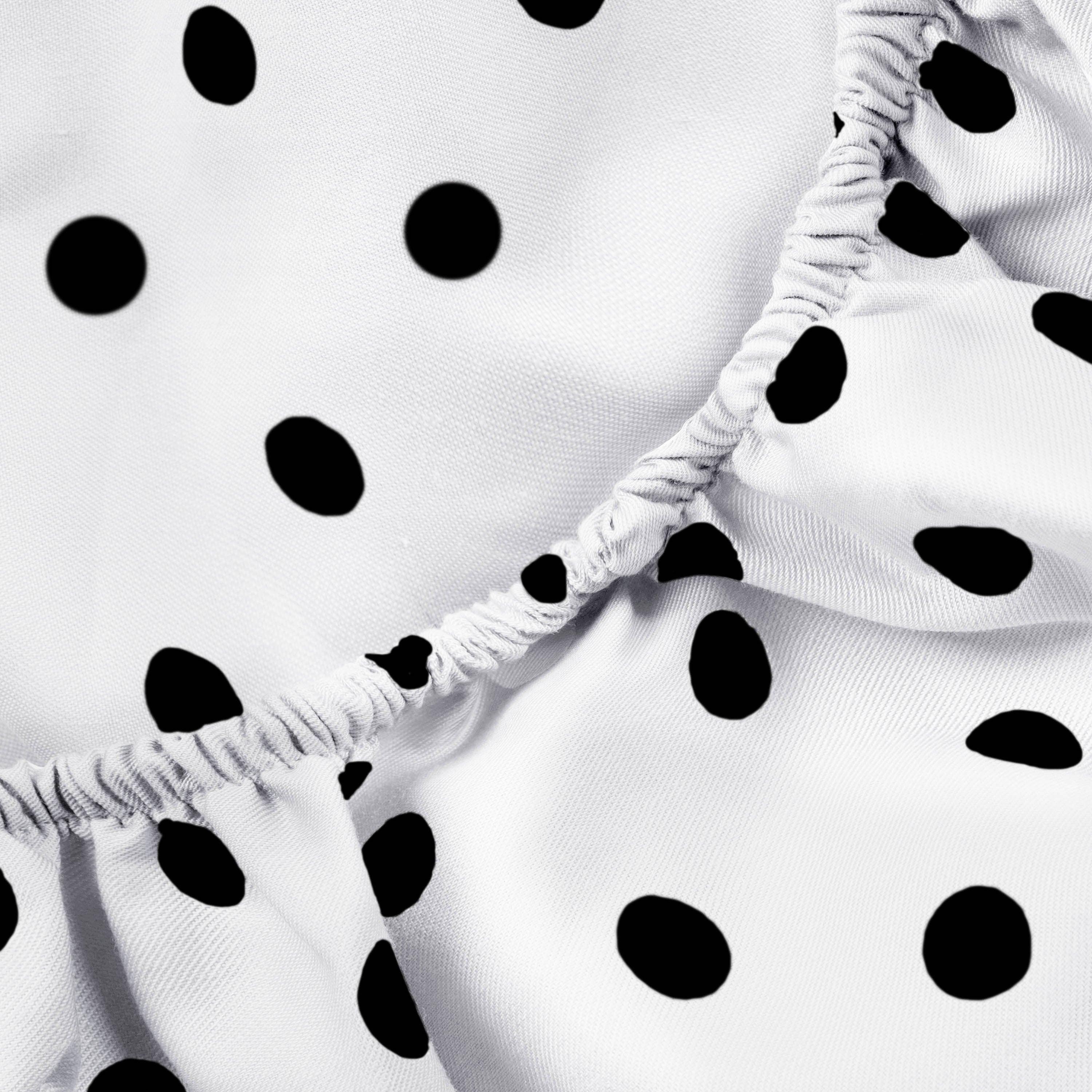 Polka-dot Cotton Blend Bed Sheet Set