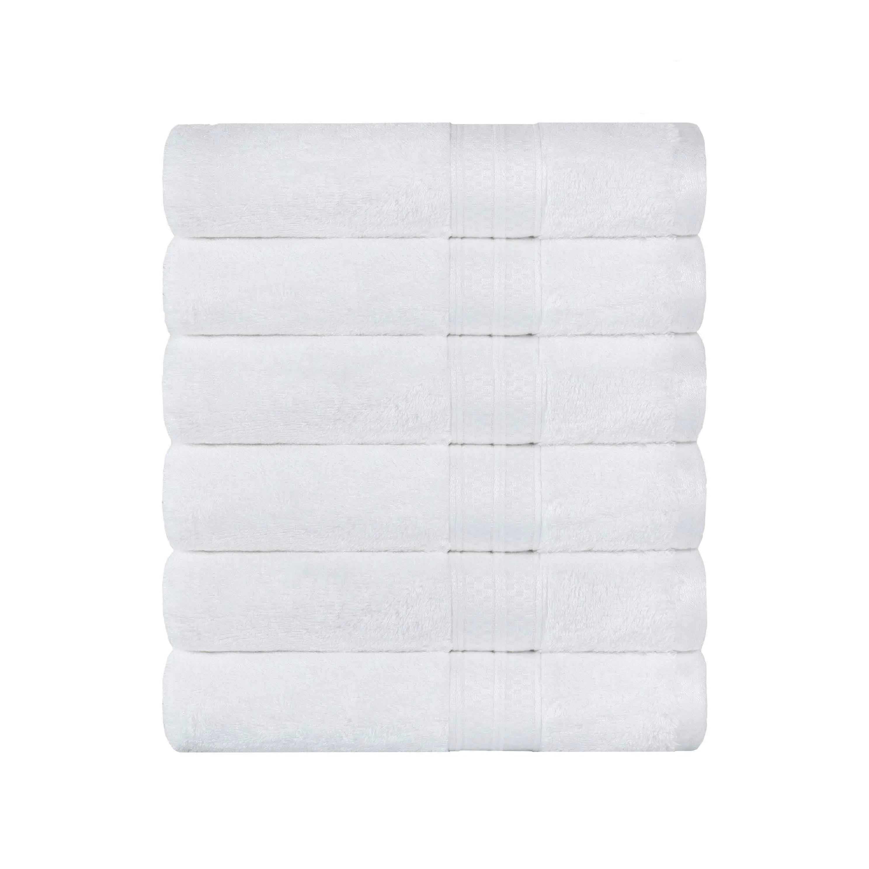 Decorative-banded Cotton Hand Towel Set