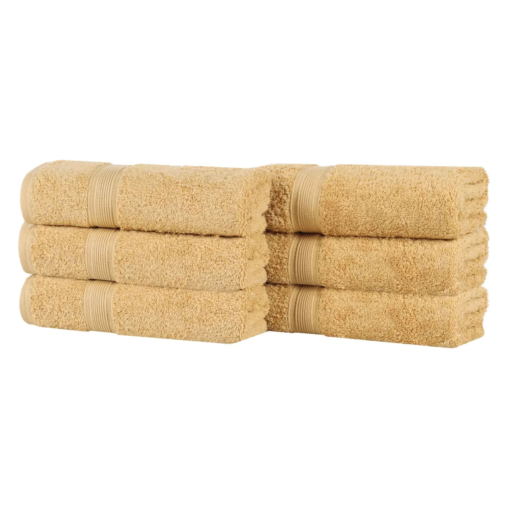 Textured Banded Organic Cotton Towel Set