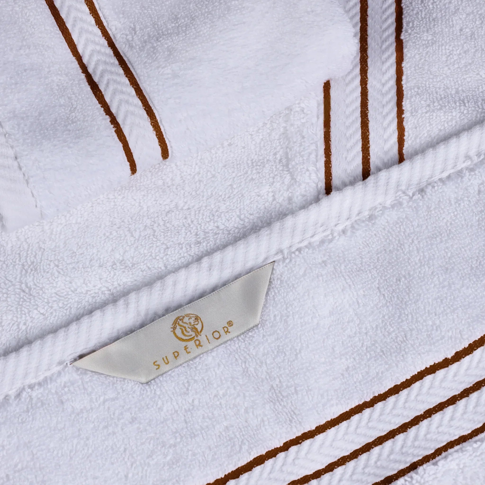 Textured-striped Turkish Cotton Towel Set