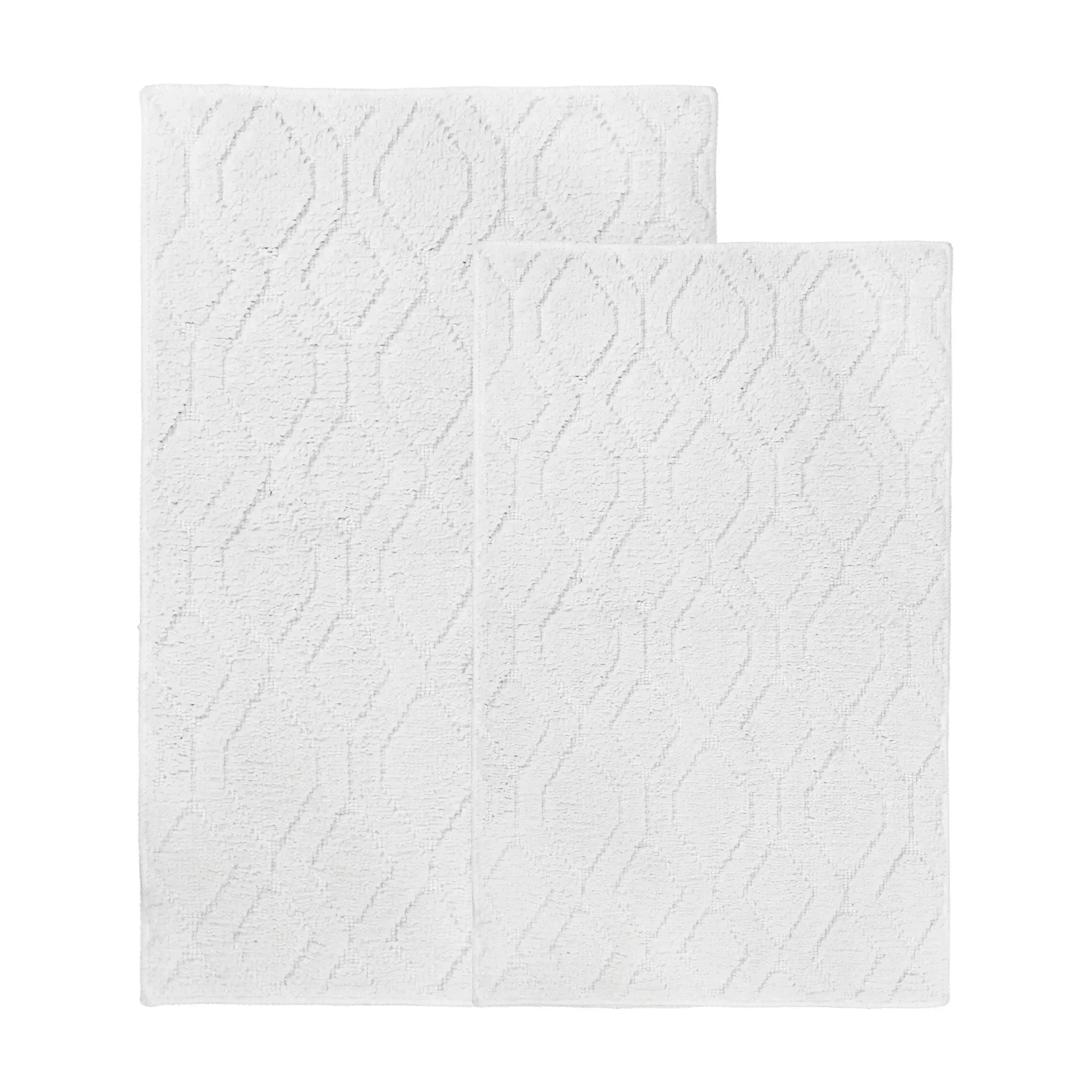 Geometric-patterned Bath Rug Set of 2