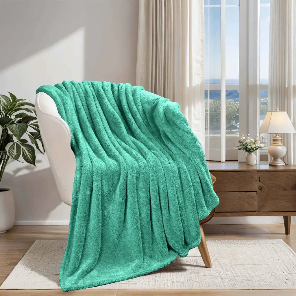 BLANKET_PLFLE-Turquoise