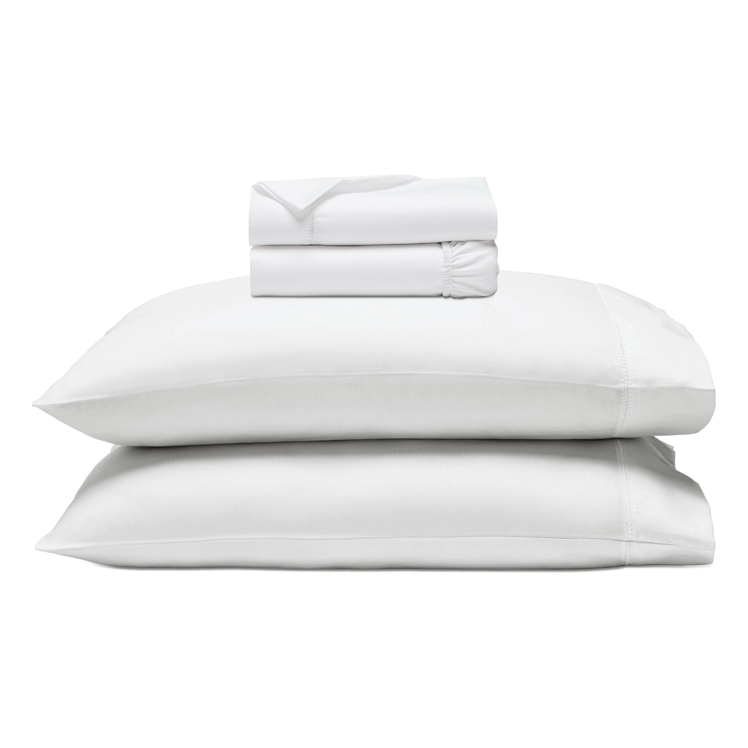Minimalist Stitched Cotton Blend Bed Sheet Set