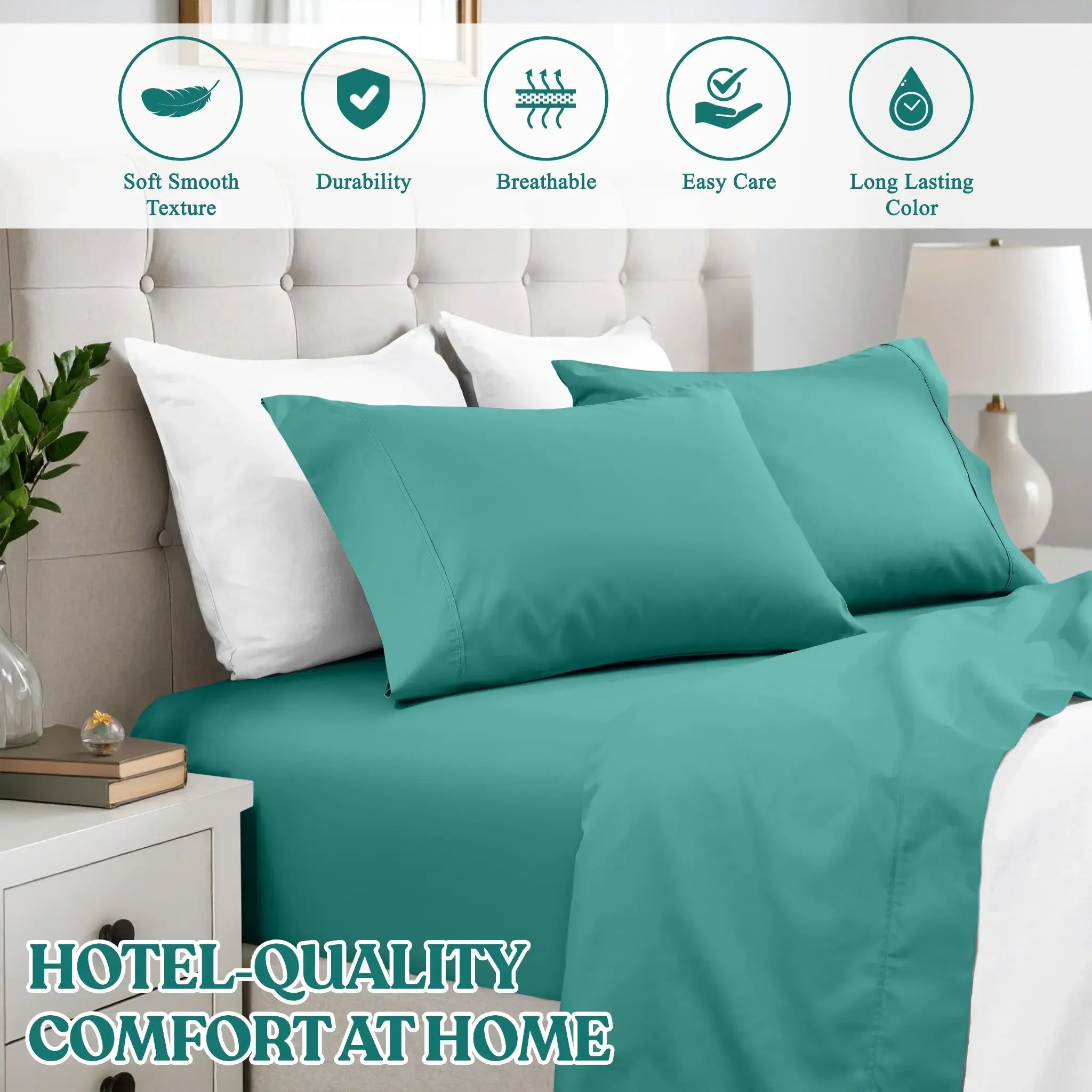 Minimalist Cotton Blend Pillowcase Set