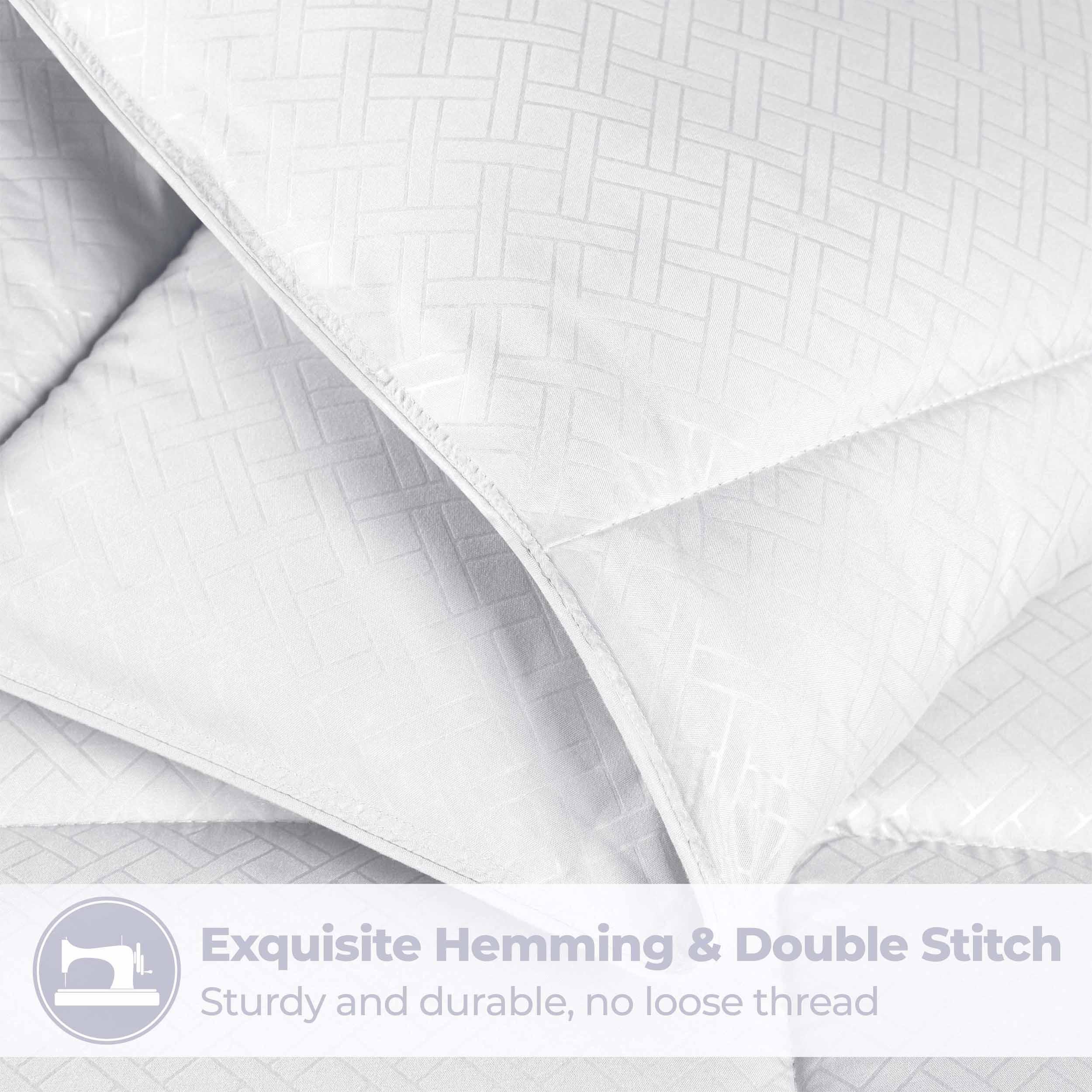 Embossed Geometric Microfiber Down Alternative Comforter