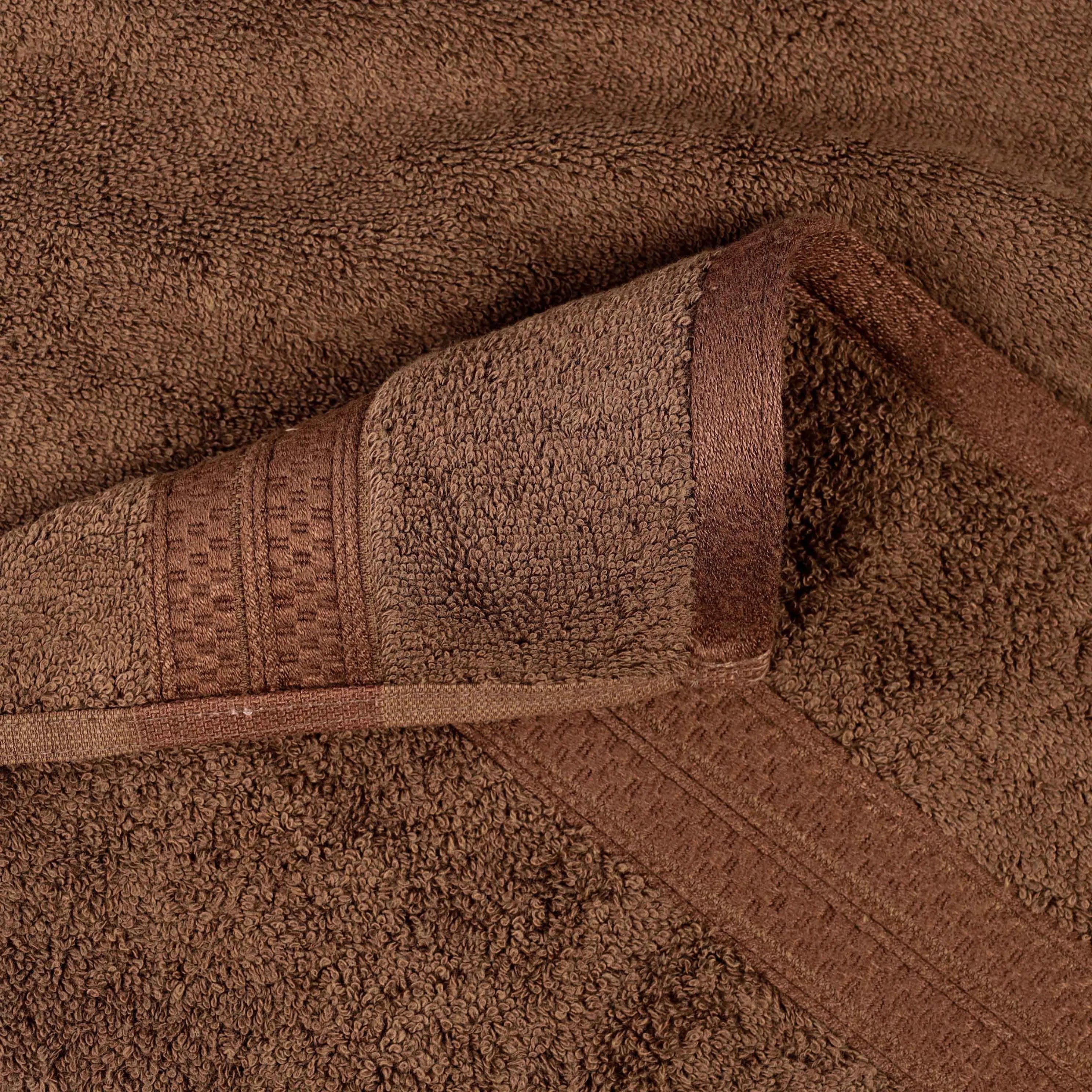 Textured-band Towel Set