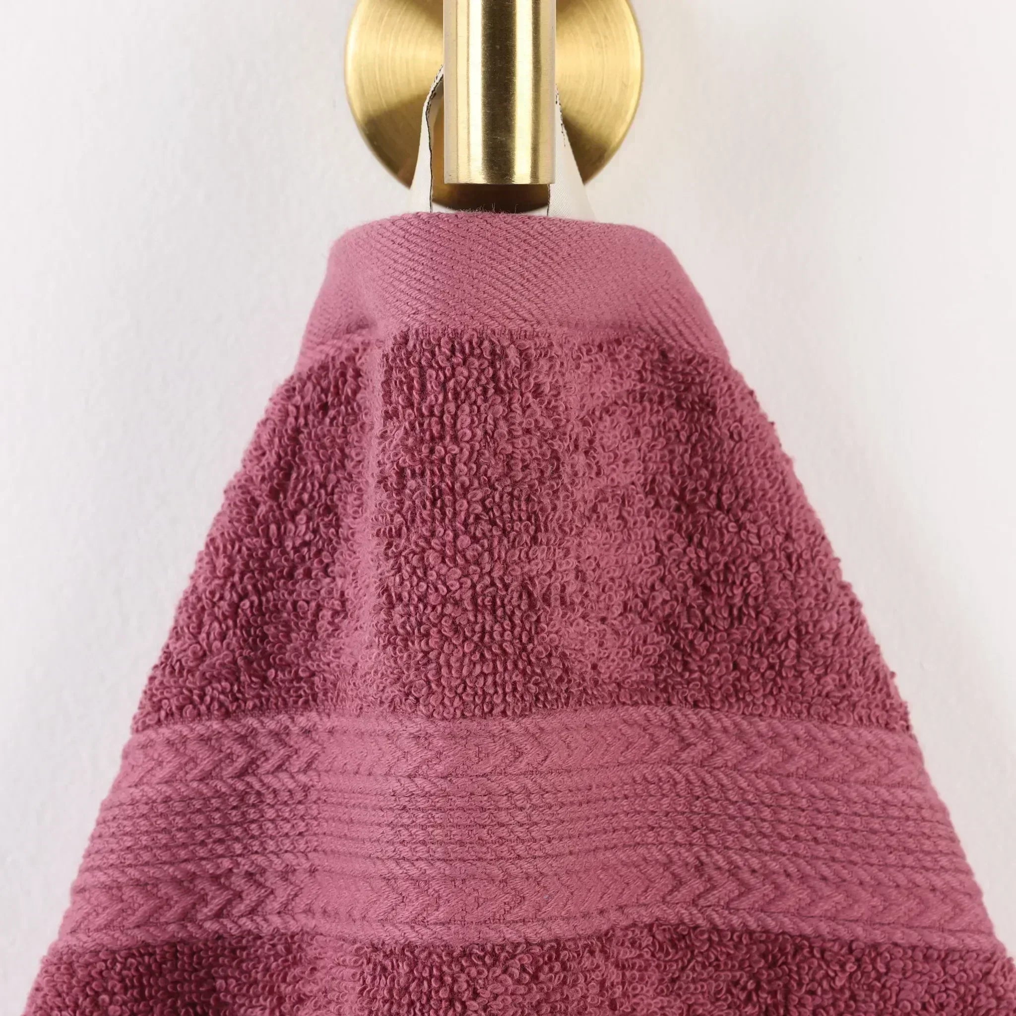 Decorative-banded Ring-Spun Cotton Bath Towel Set