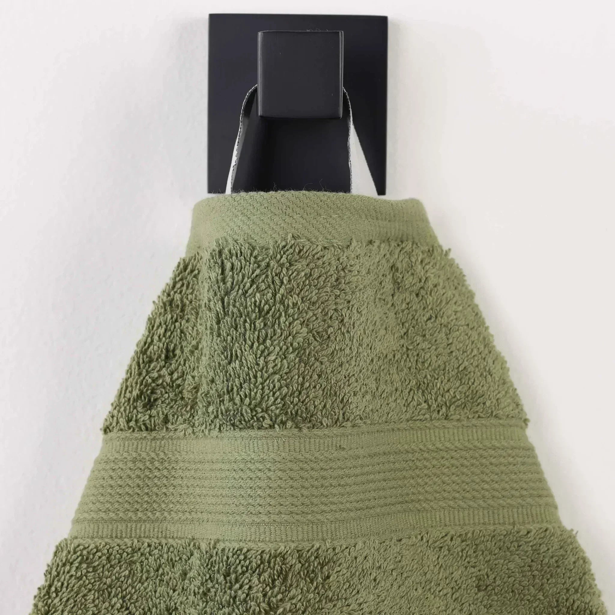 Banded Organic Cotton Bath Towel Set of 2