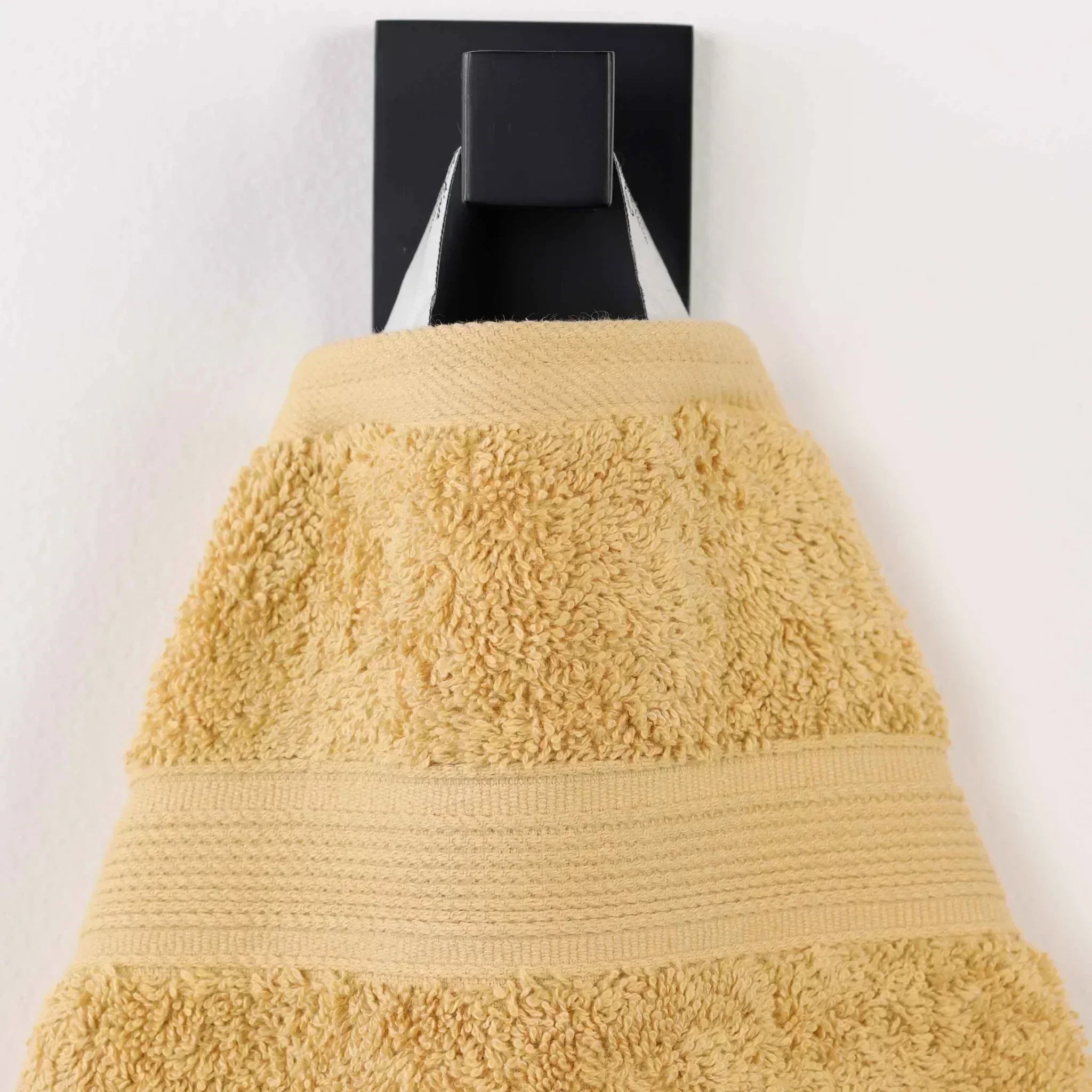 Ribbed-banded Organic Cotton 9-Piece Towel Set