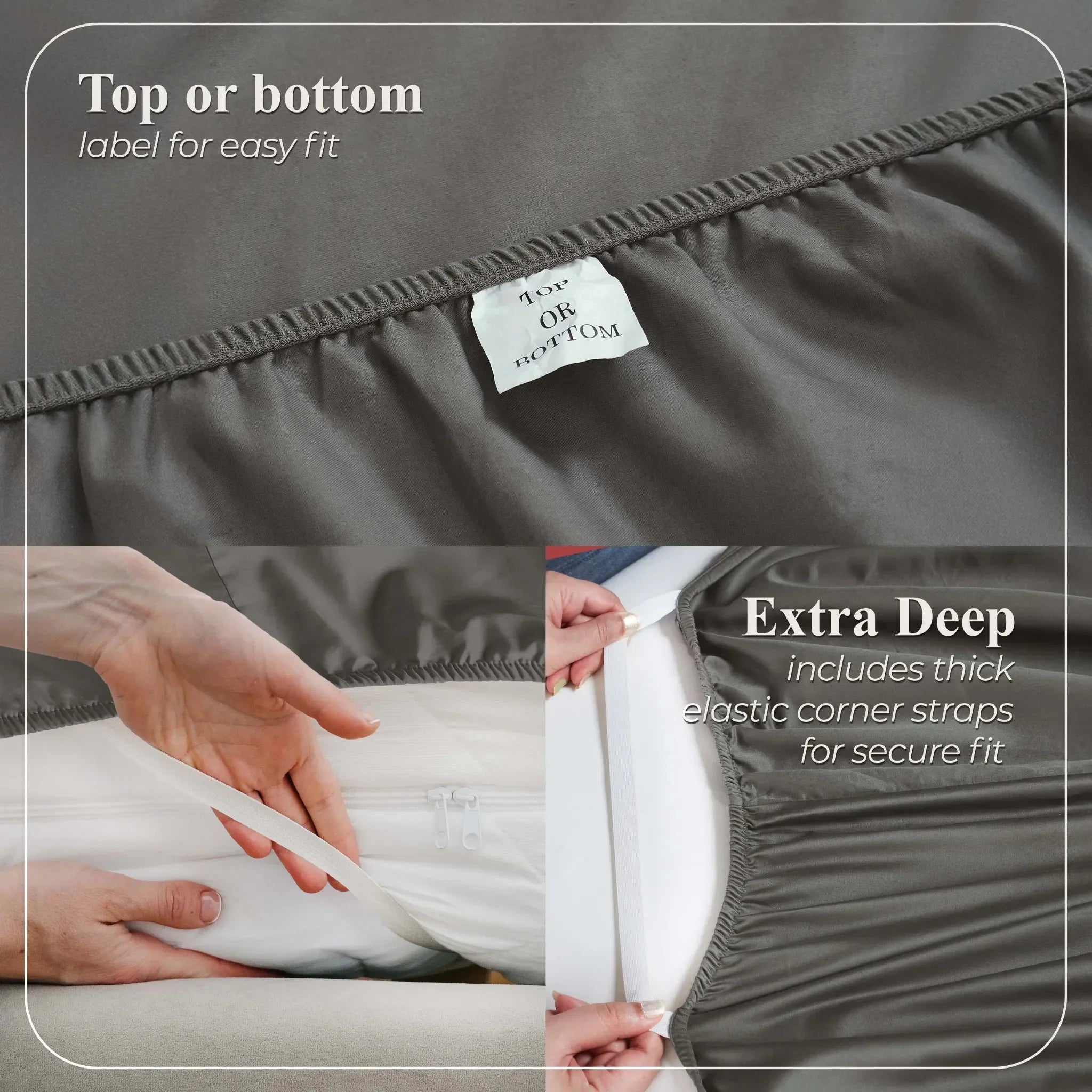 Elasticized 700 Thread Count Cotton Bed Sheet Set