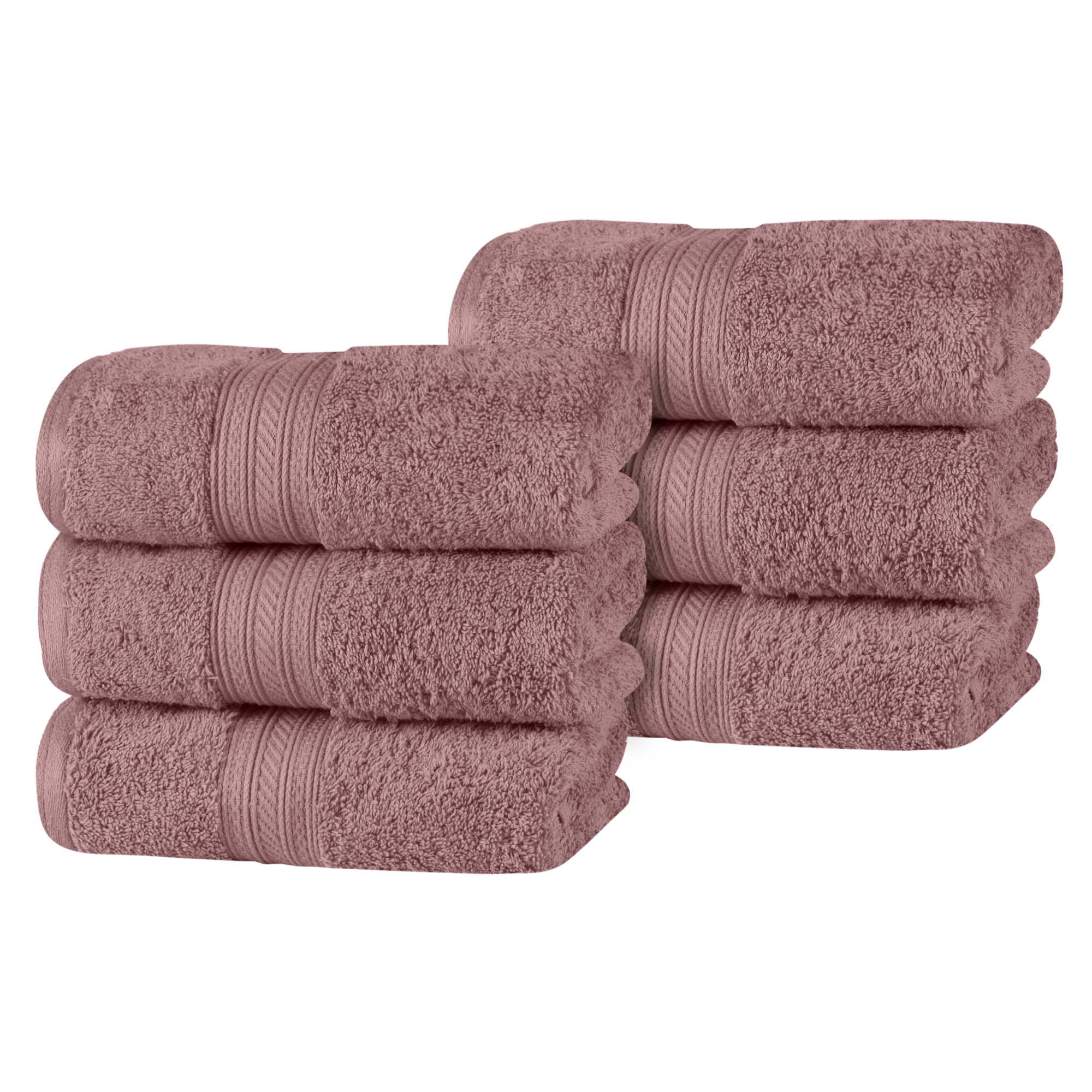 Textured-banded Cotton Terry Bath Towel Set