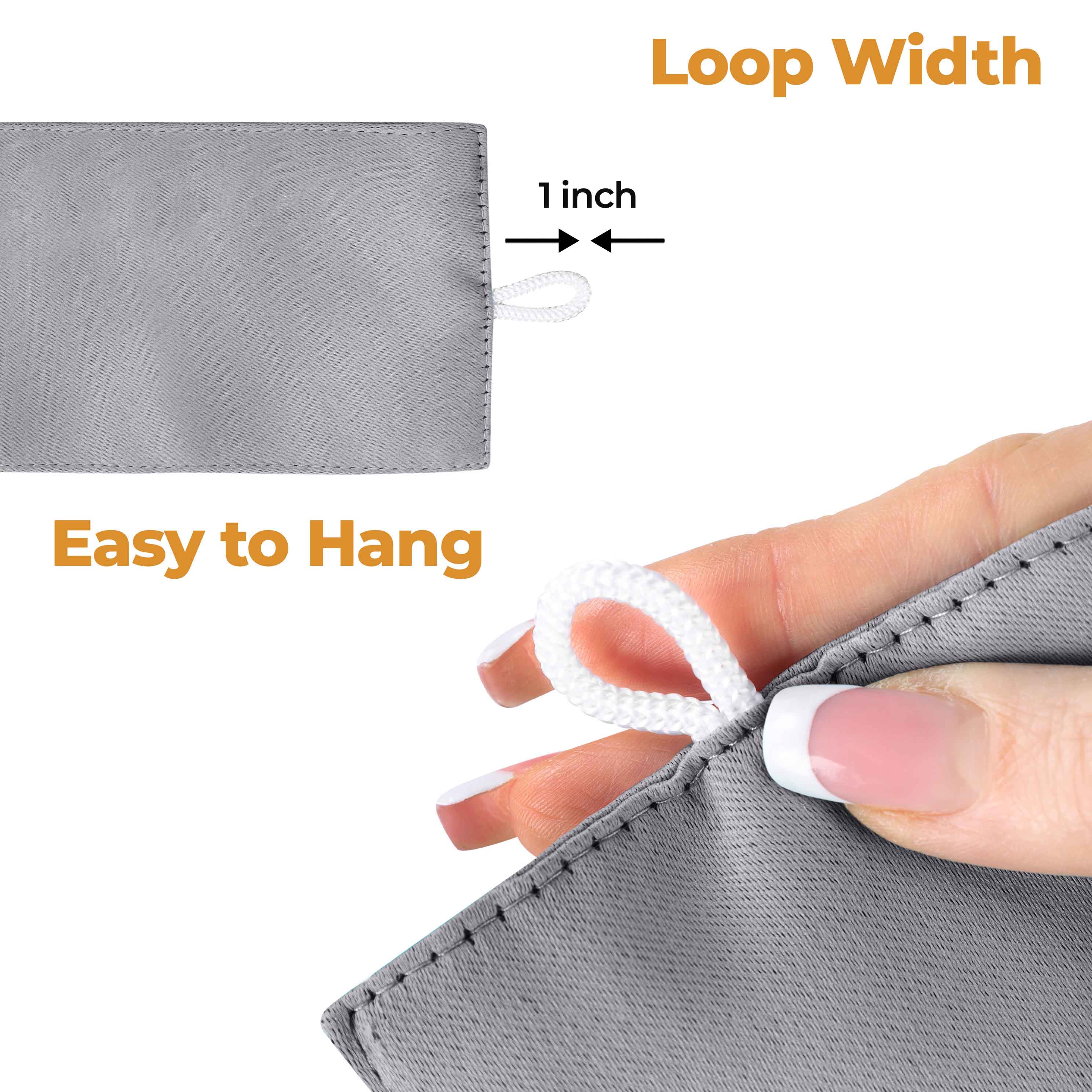 Grommet-top Solid Room Darkening Window Curtain Set of 2