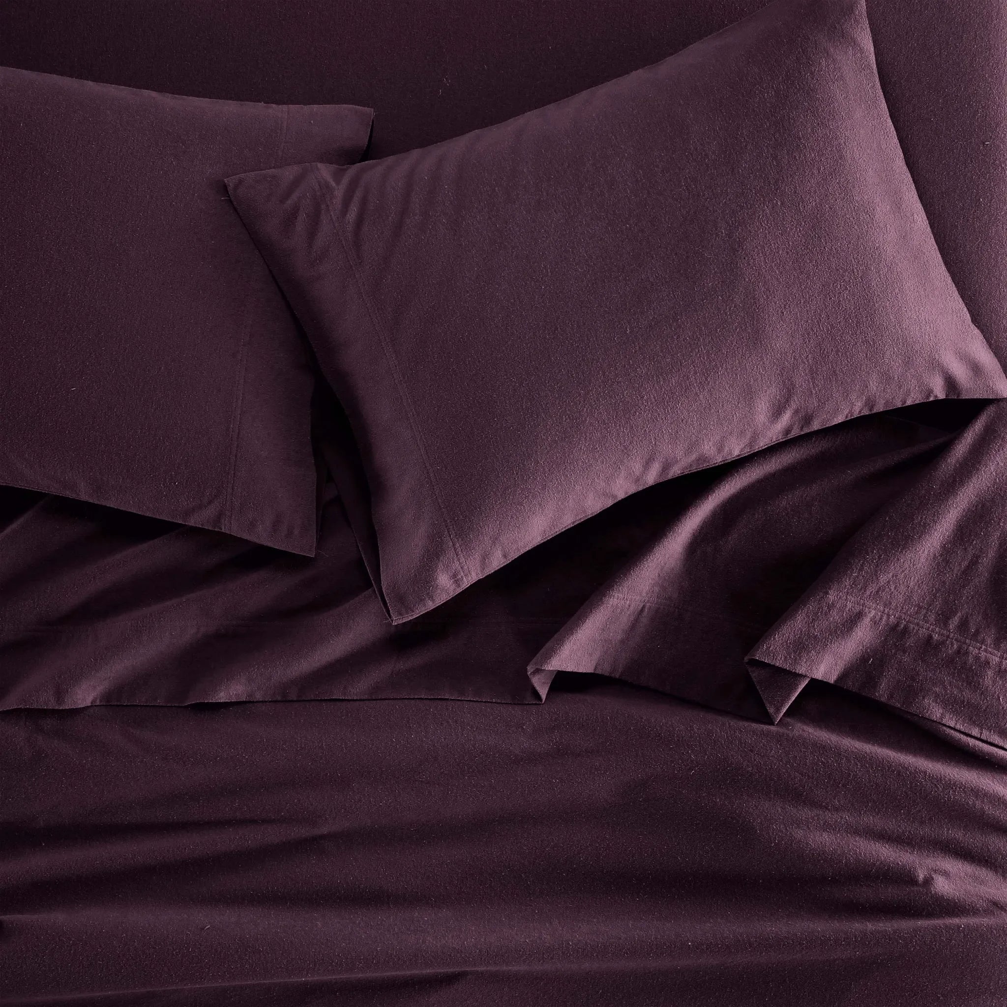 Brushed Cotton Flannel Bed Sheet Set