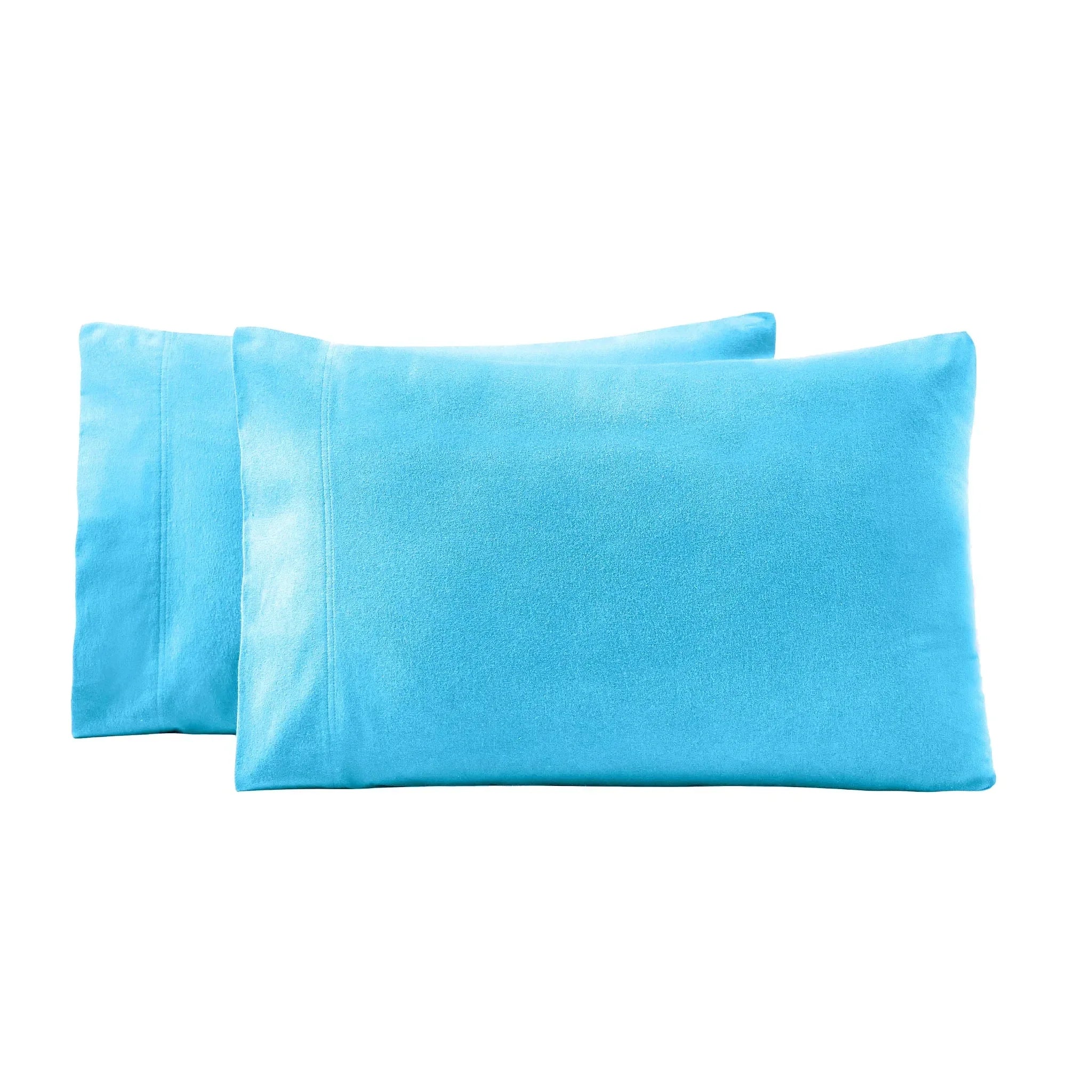 SolidFlannelPillowcaseIndividual-Blue