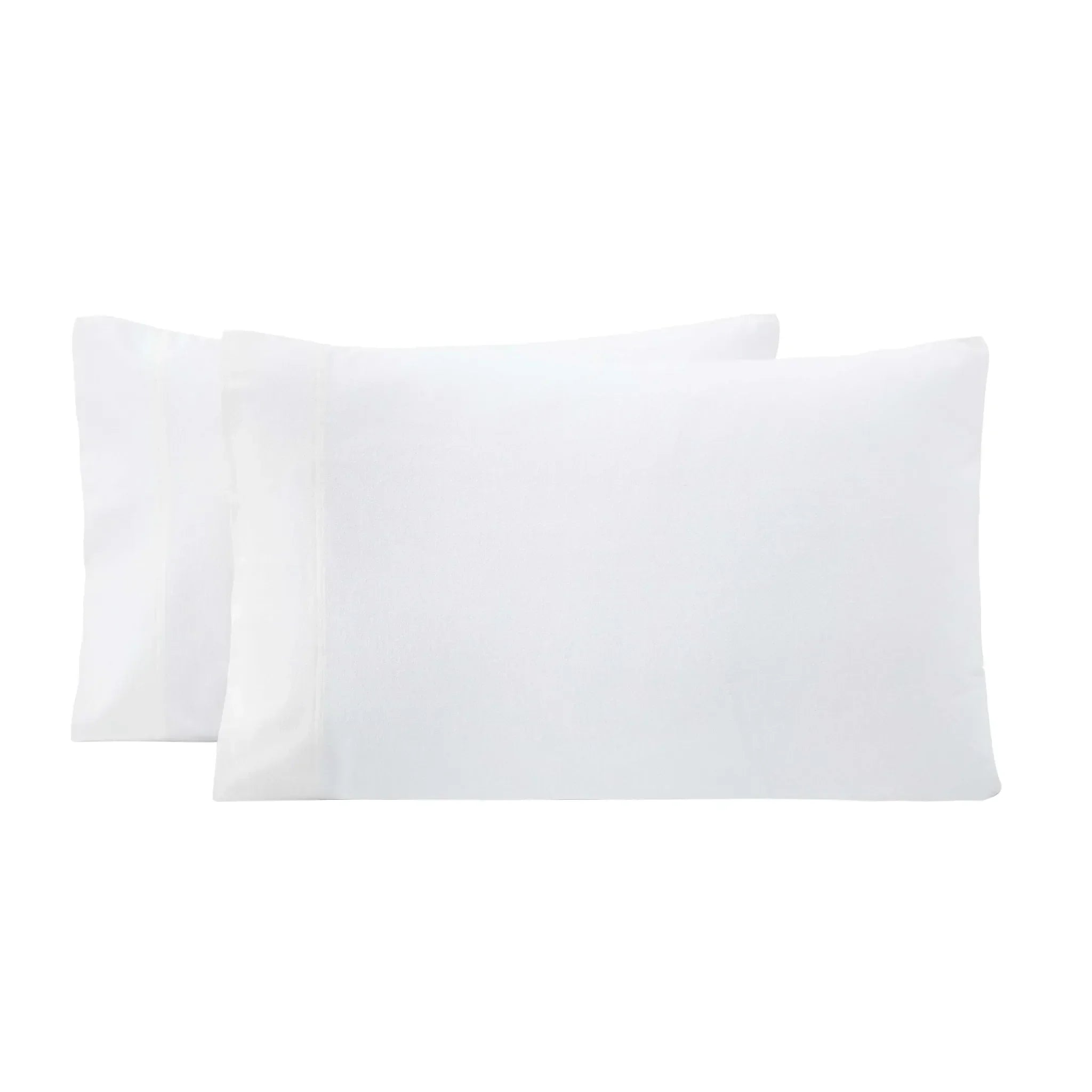 SolidFlannelPillowcaseIndividual-White
