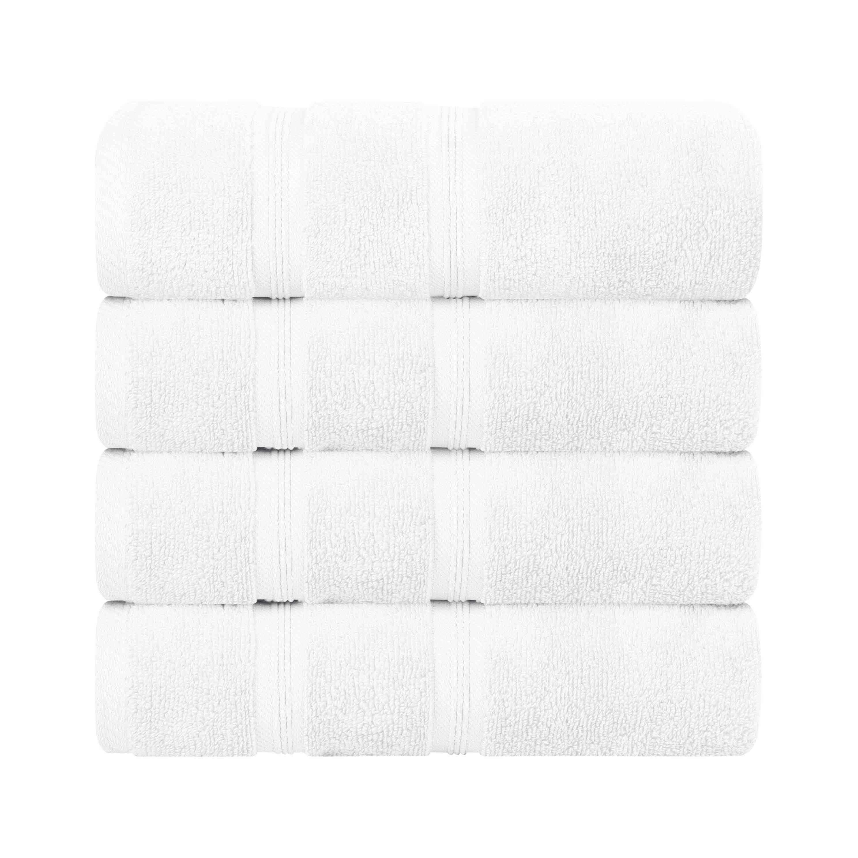 Chevron-textured Cotton Bath Towel Set