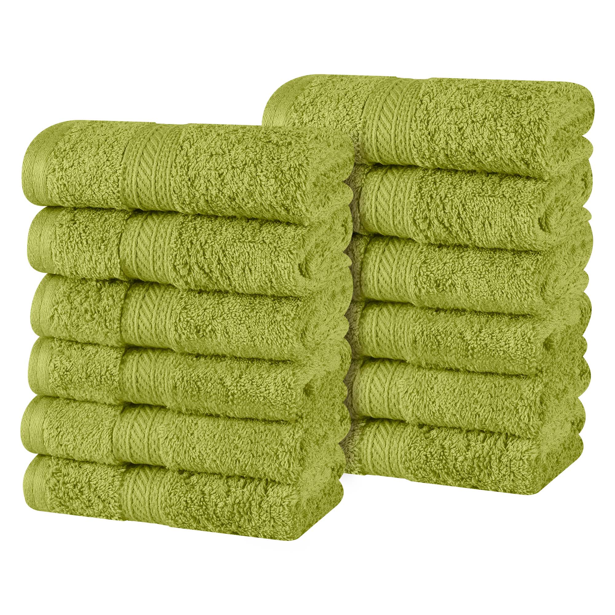 Textured-edge Cotton Face Towel Set