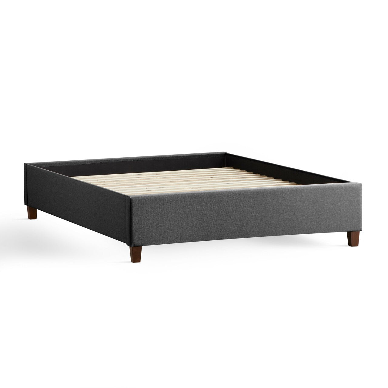 Vintage-inspired Tufted Platform Bed Frame