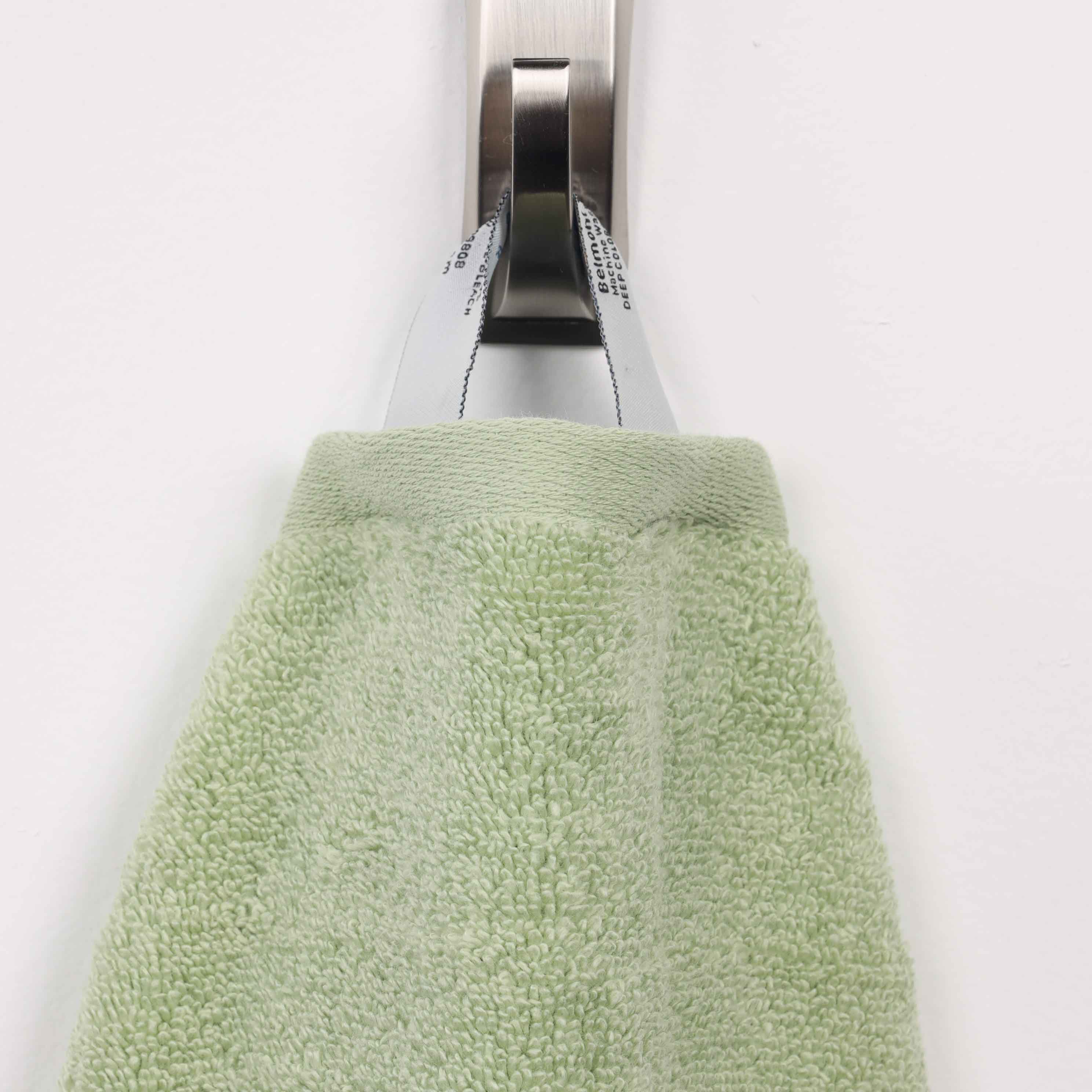 Stitched-border Cotton Towel Set of 3