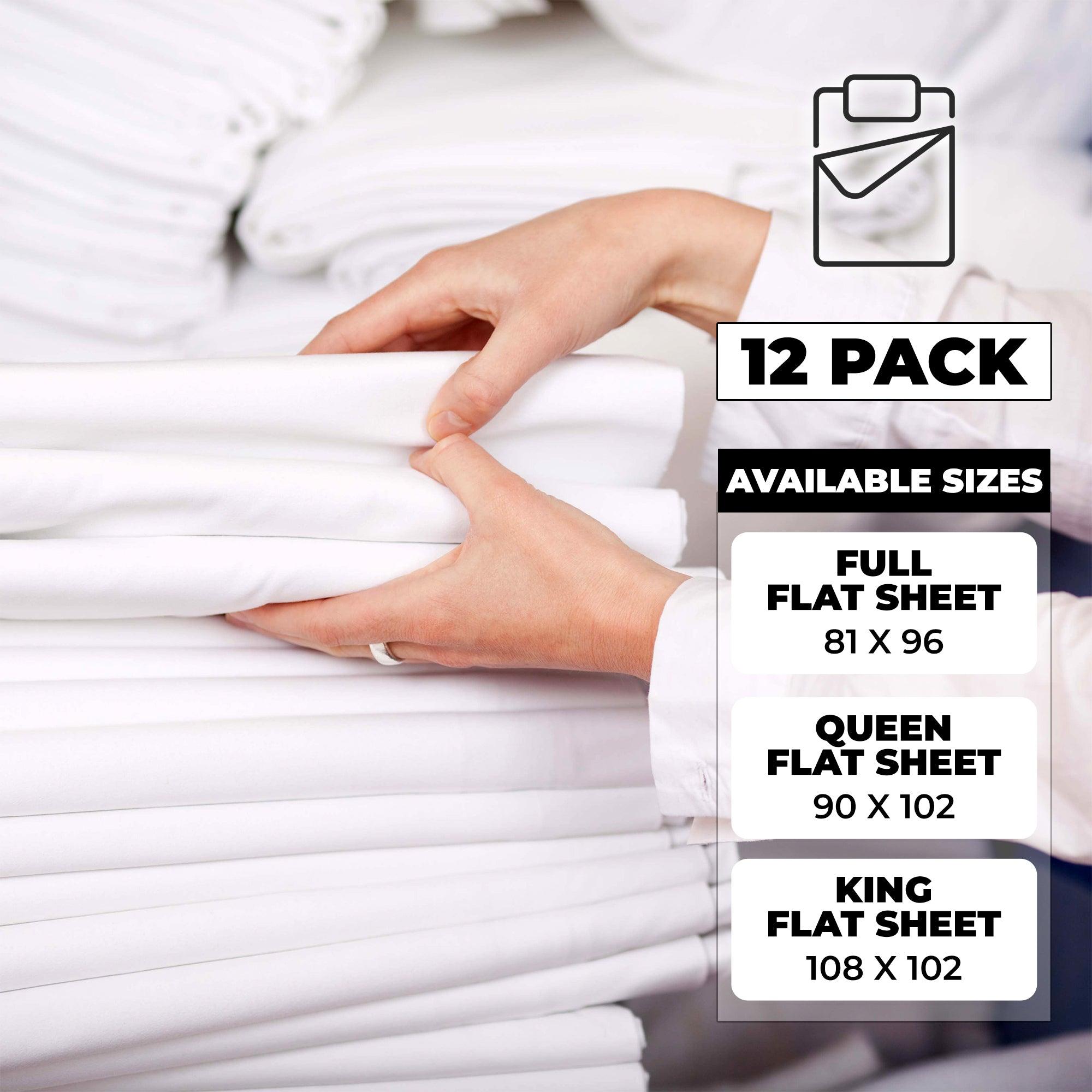 cotton-rich-percale-hotel-quality-flat-bed-sheets-set-of-3-6-12-superior-12