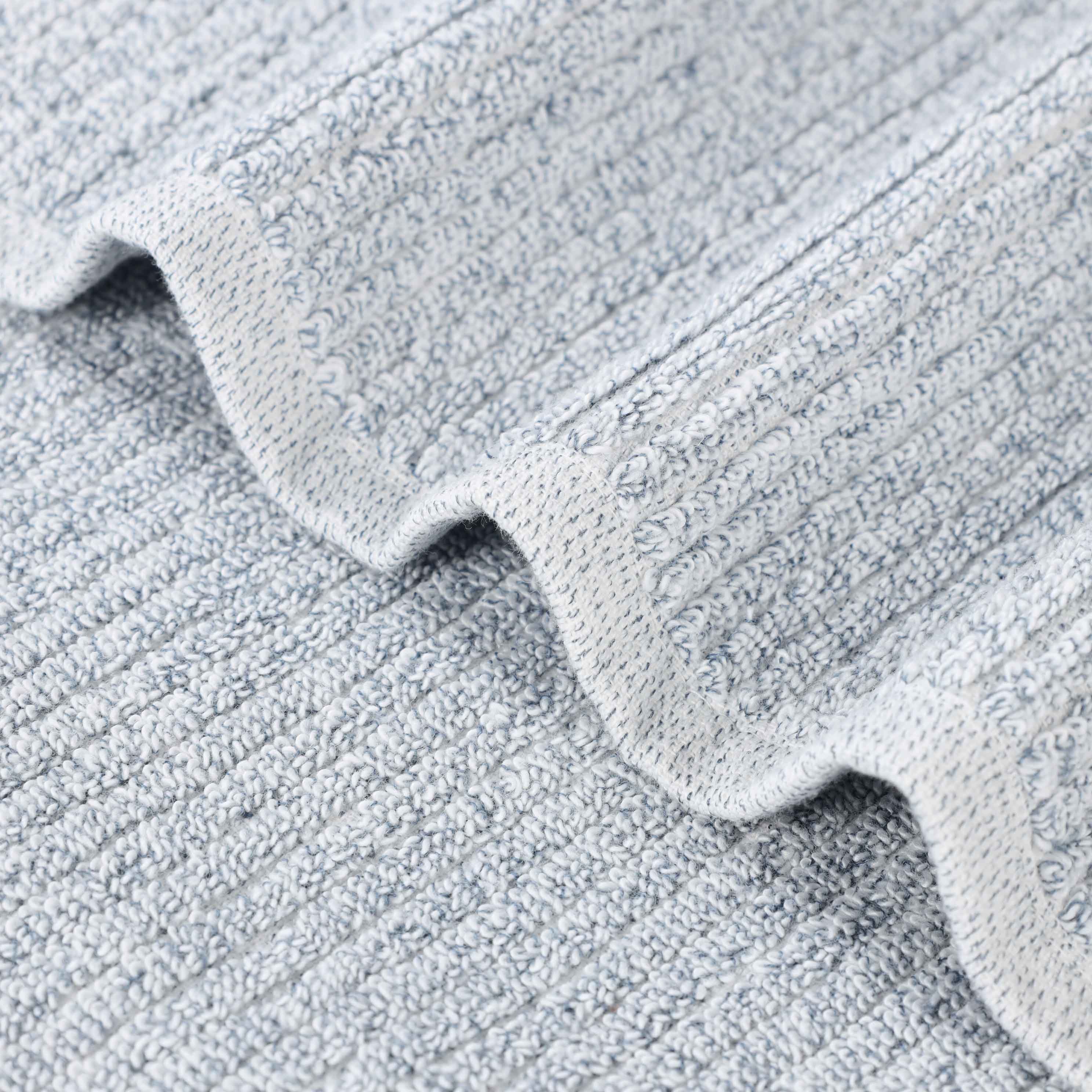 Ribbed Viscose Cotton Blend Hand Towel Set of 12
