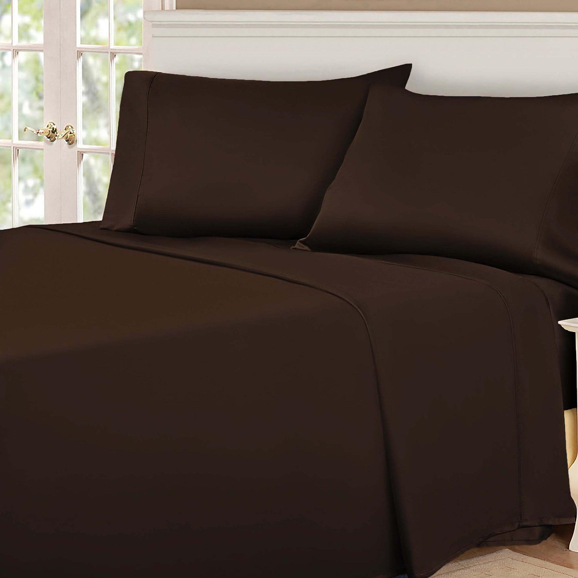 Fine-stitched Egyptian Cotton Sateen Bed Sheet Set
