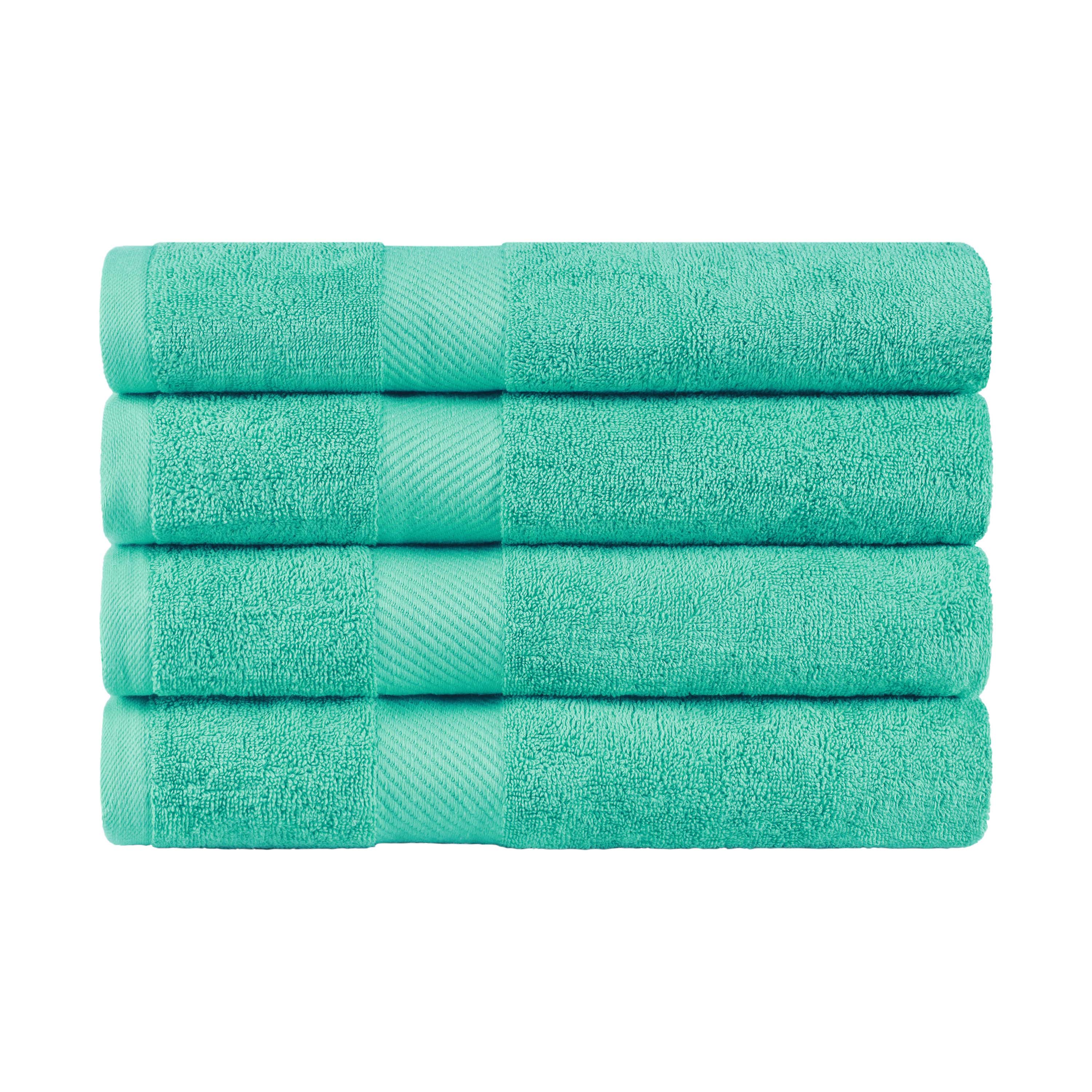 Diagonal-striped Egyptian Cotton Bath Towel Set